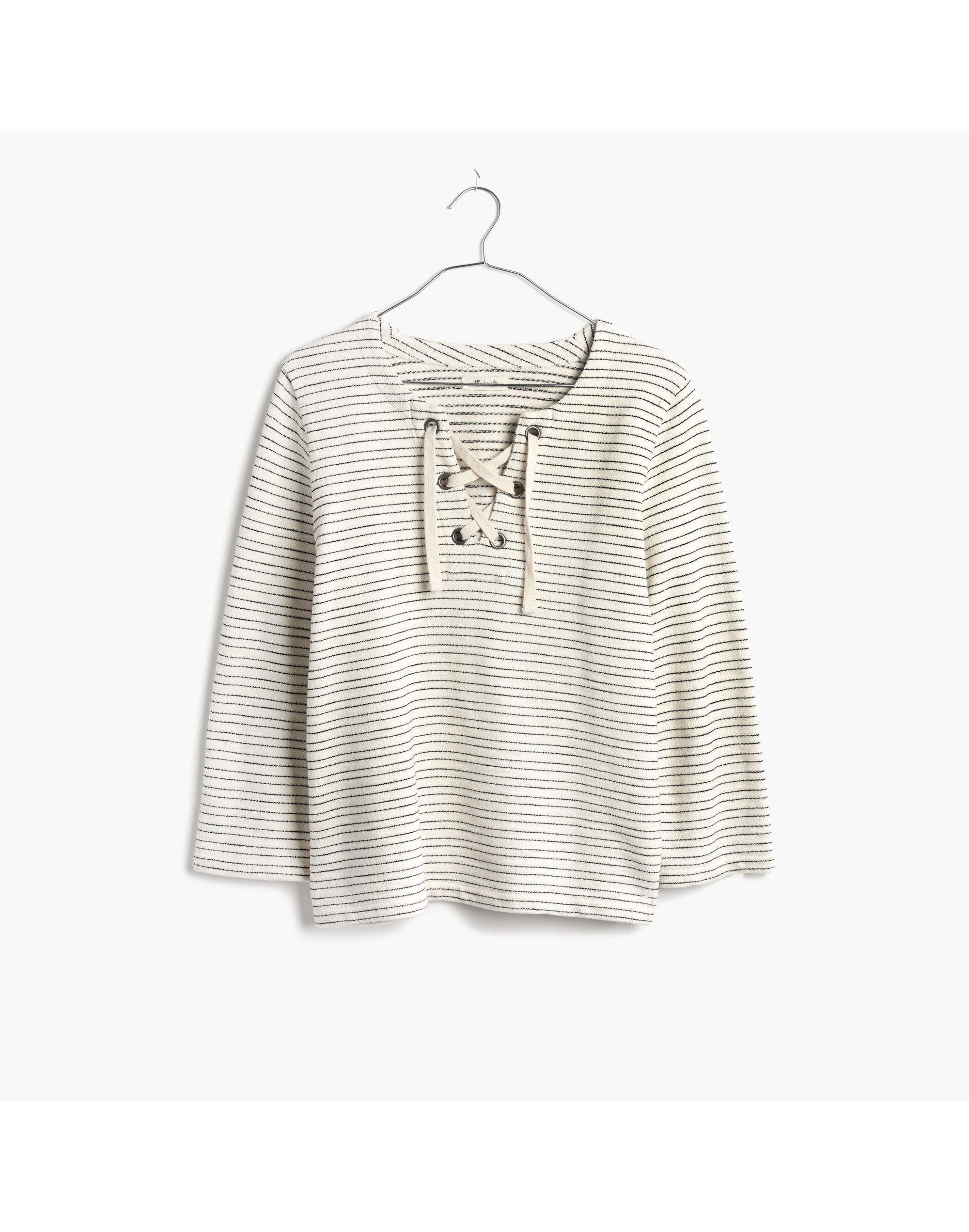 Striped Lace-Up Top | Madewell