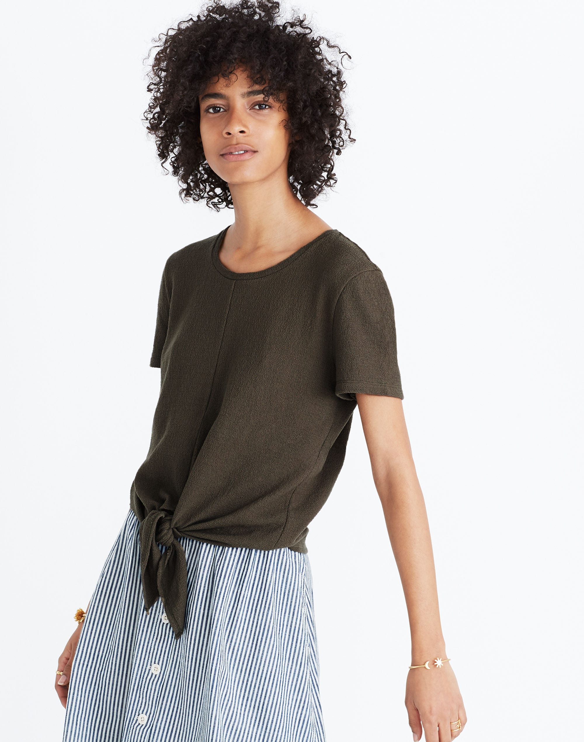 Texture & Thread Modern Tie-Front Top | Madewell