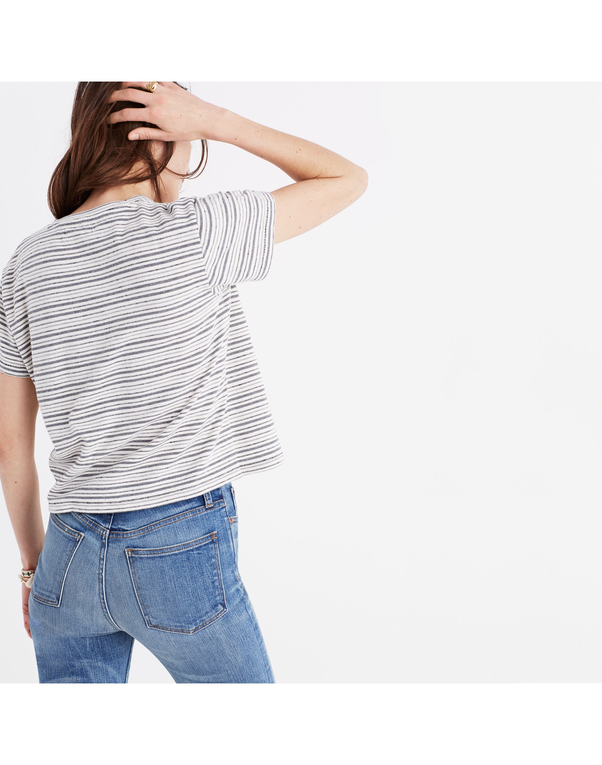 Texture-Stripe Tee | Madewell