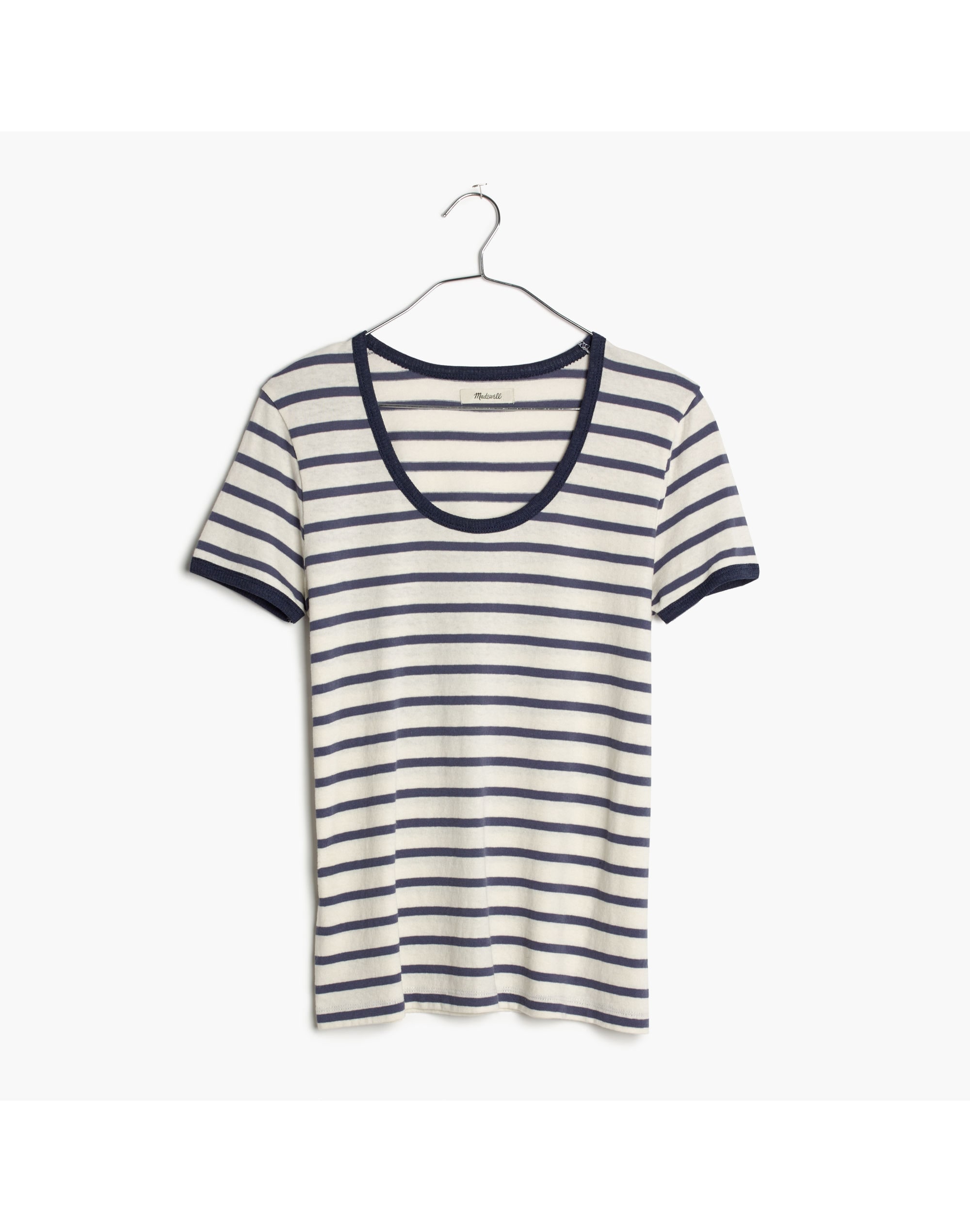 Recycled Cotton Ringer Tee in Harmon Stripe | Madewell