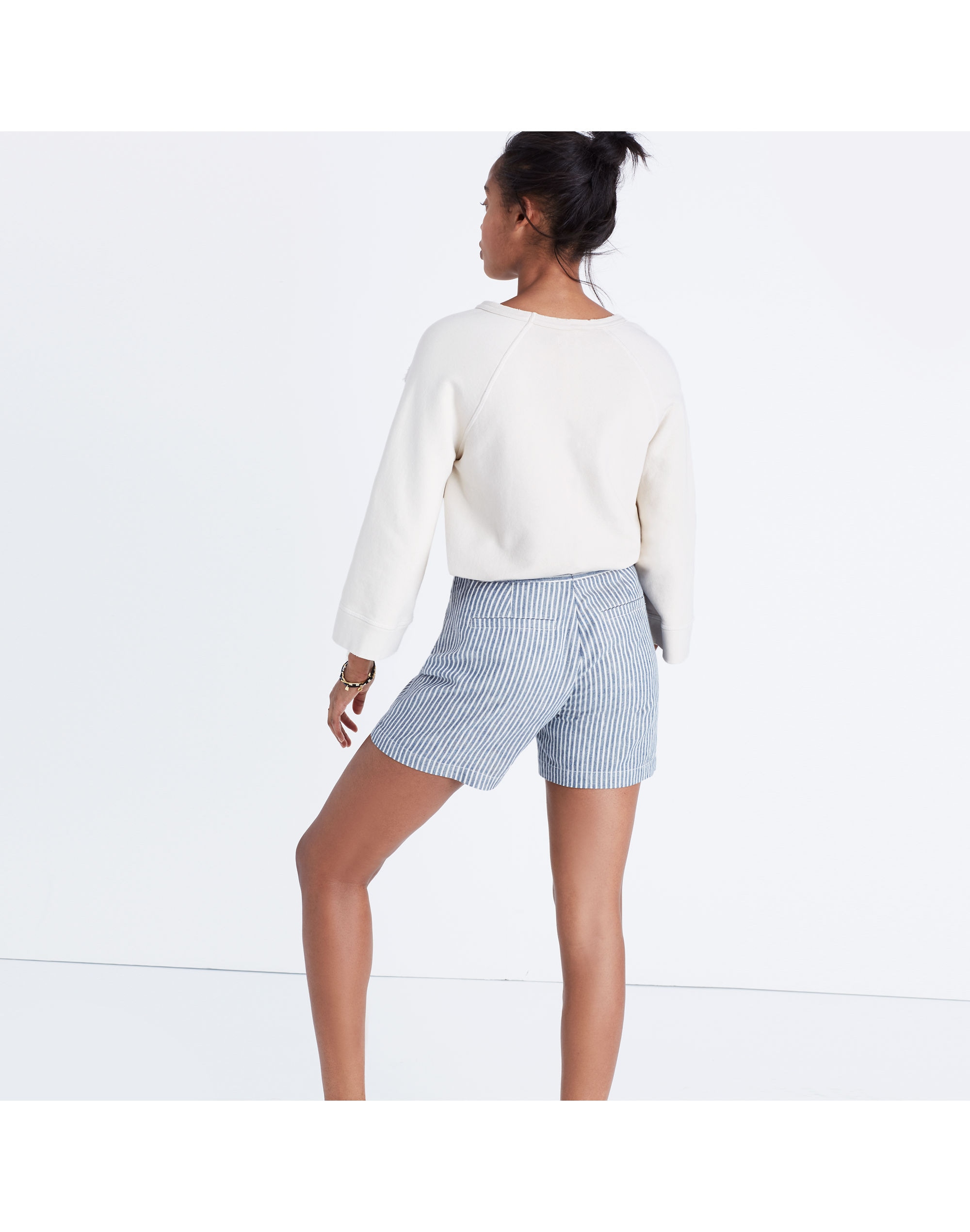 Striped Lace-Up Shorts | Madewell