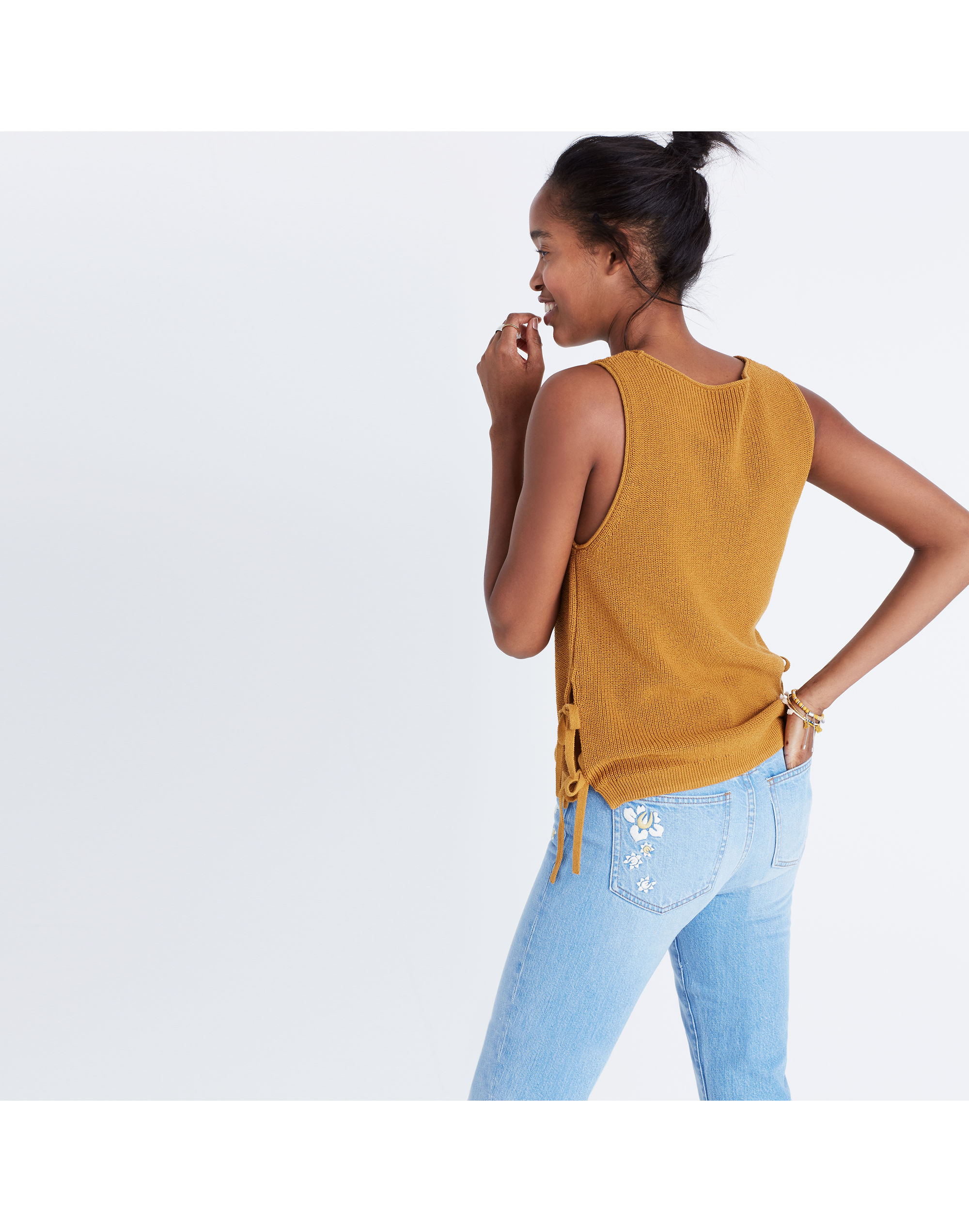 Side-Tie Sweater Tank | Madewell