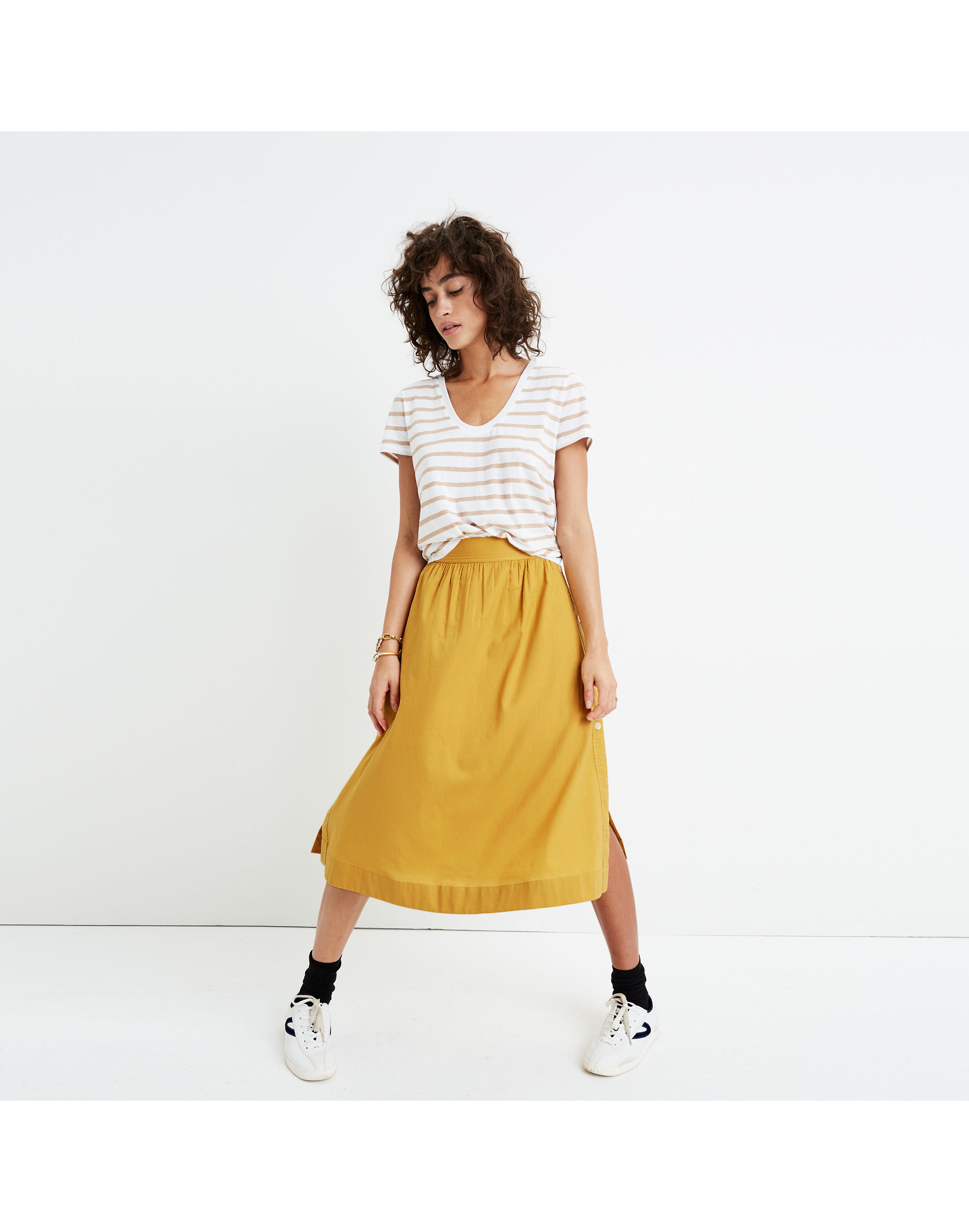 Side-Button Skirt | Madewell