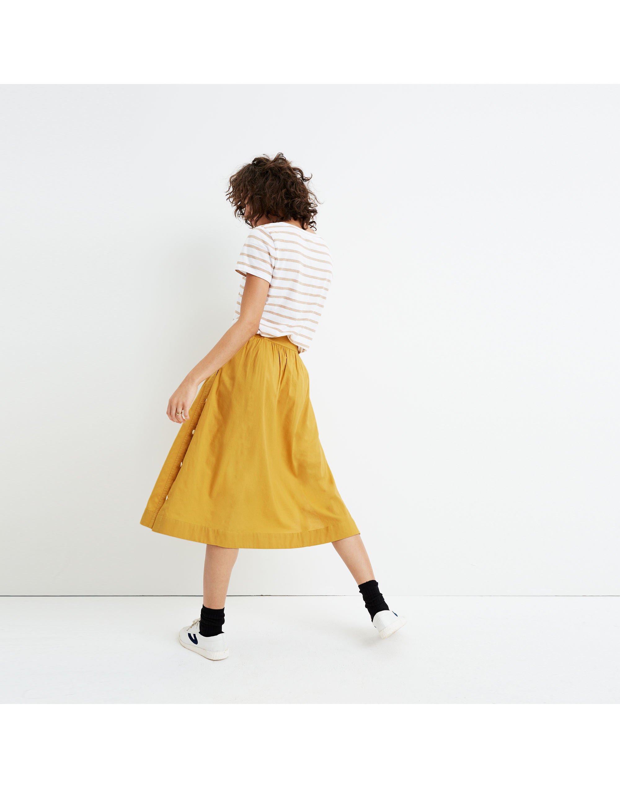 Side-Button Skirt | Madewell