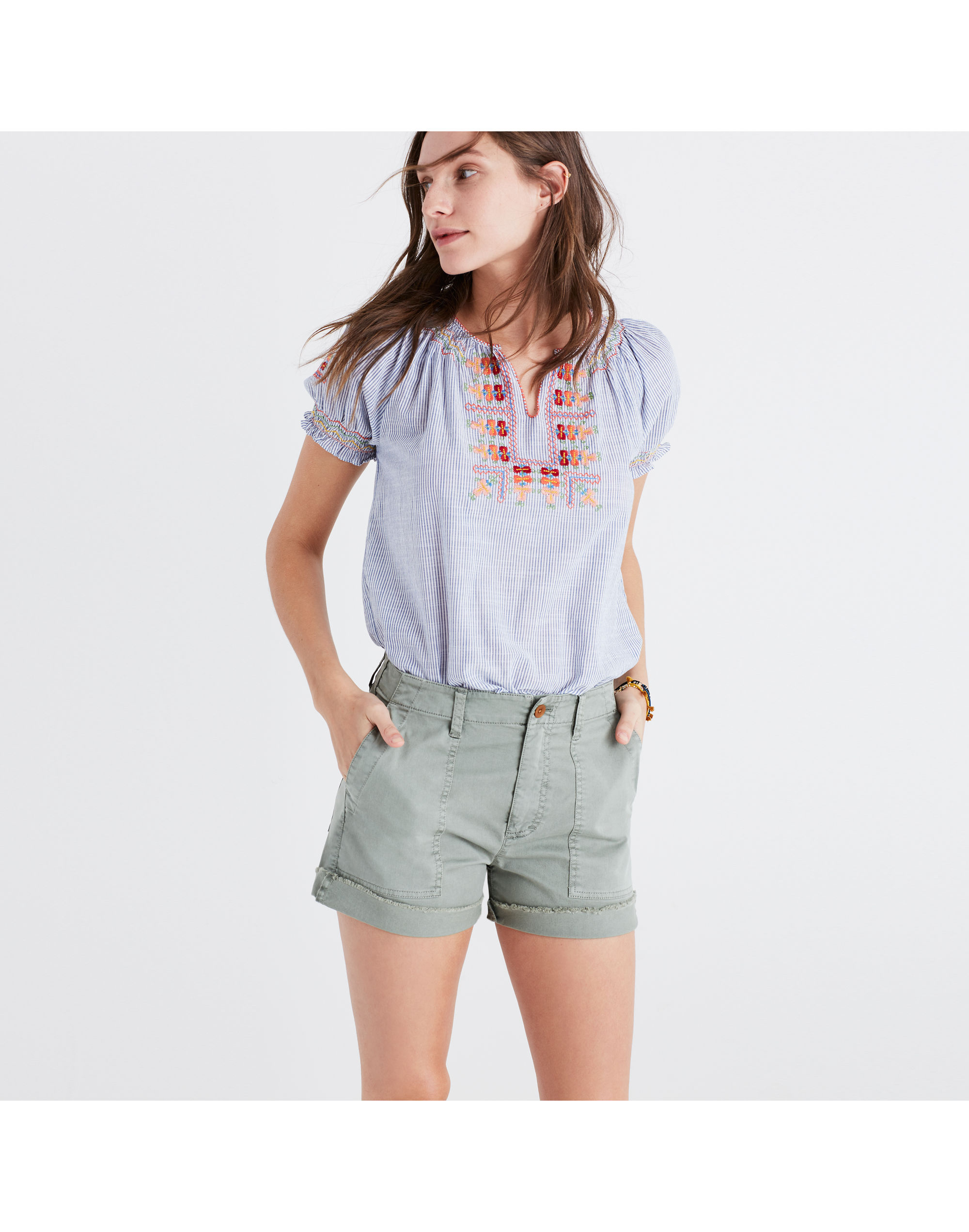 Garment-Dyed Cutoff Shorts | Madewell