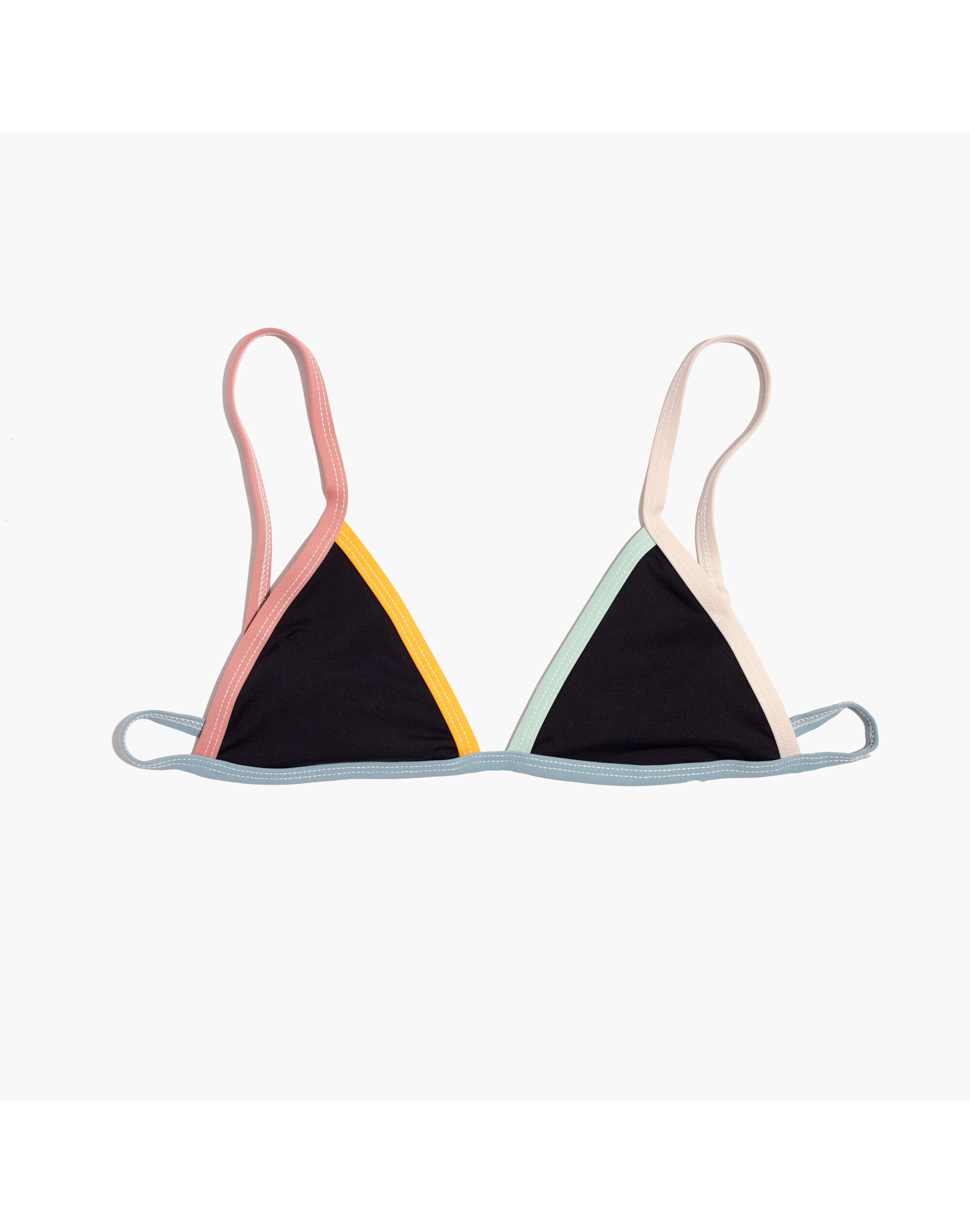 Madewell x Tavik® Jett Bikini Top in Rainbow Stripe