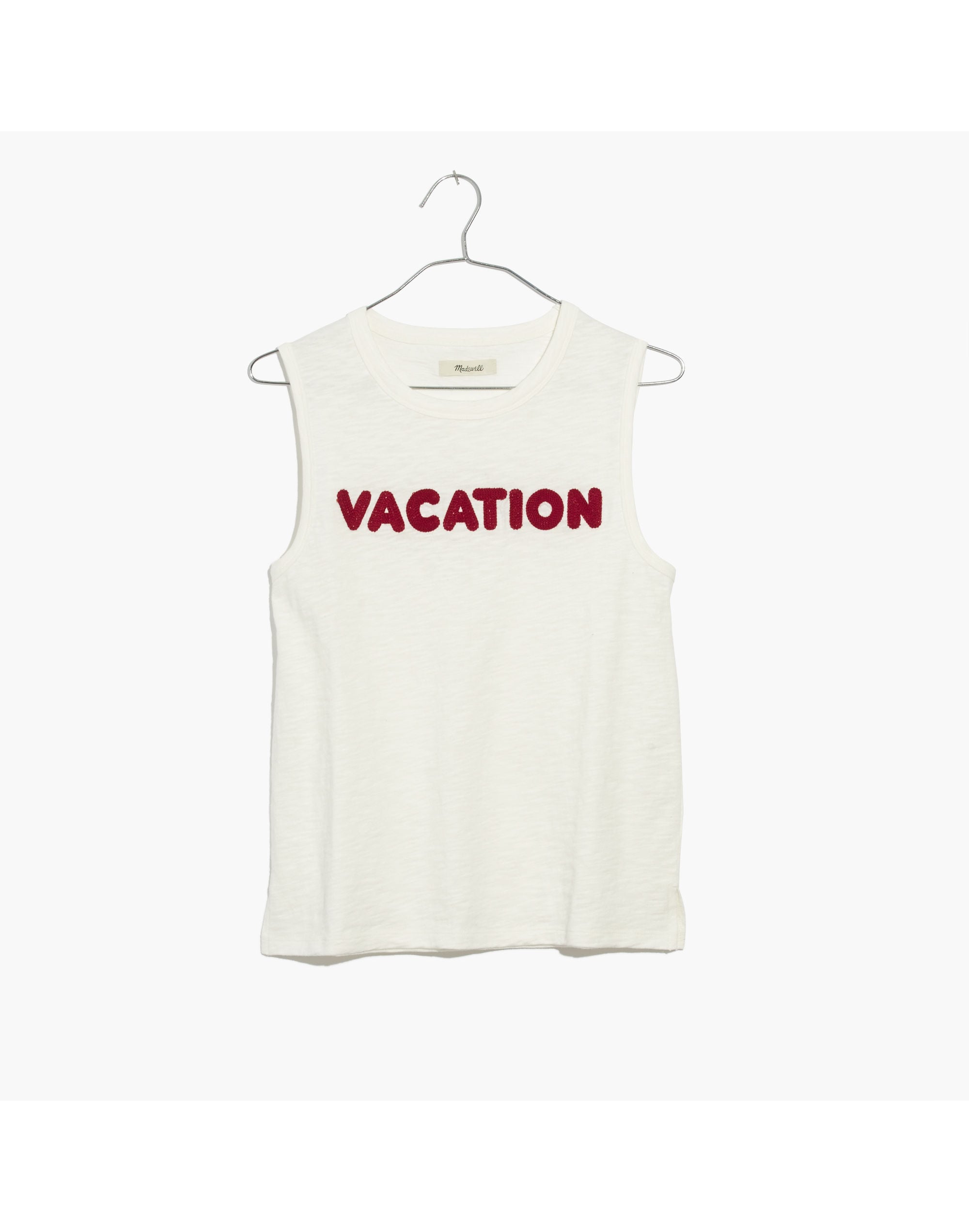 Embroidered Vacation Tank Top | Madewell