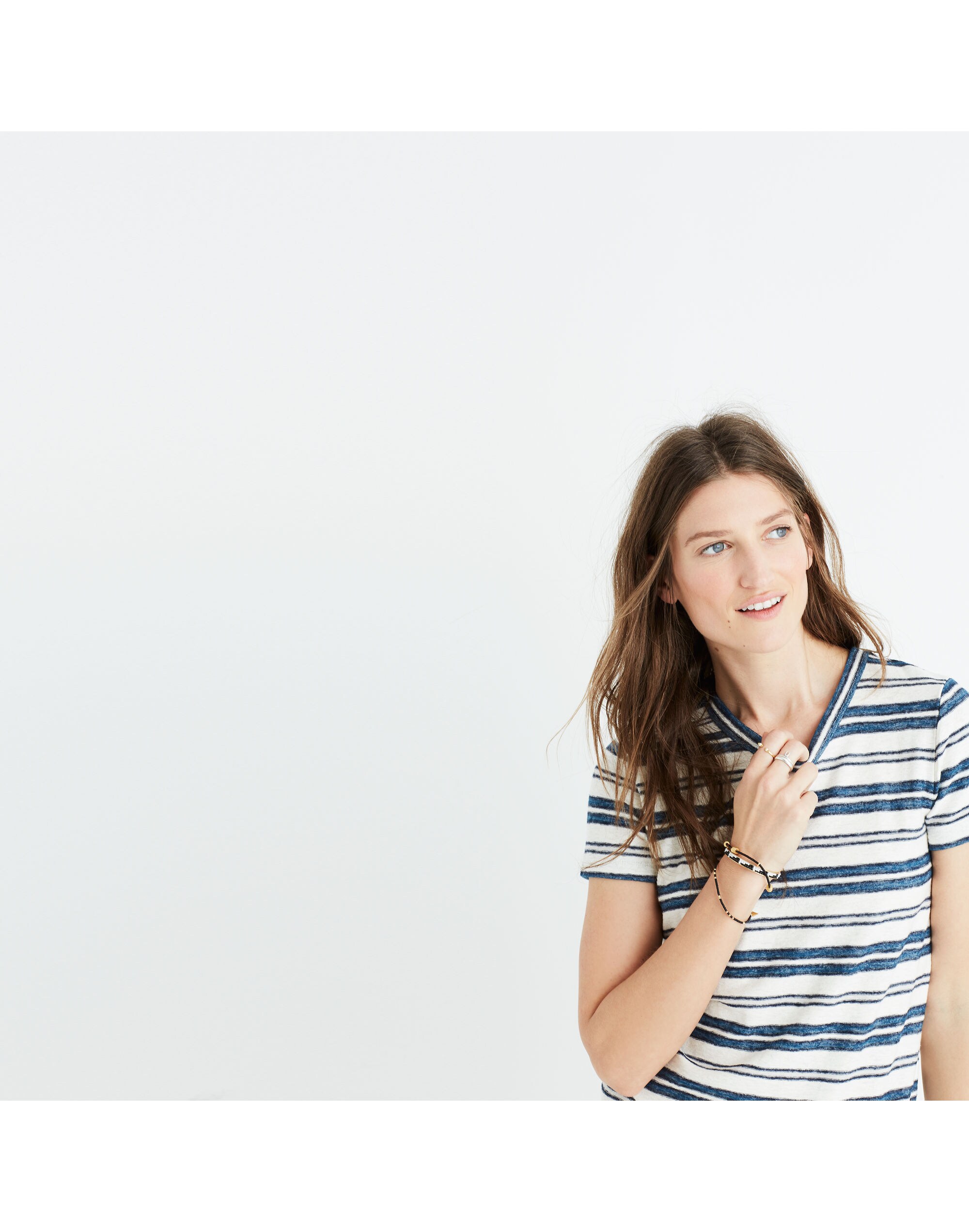 Hi-Fi Shrunken Tee Vonda Stripe | Madewell