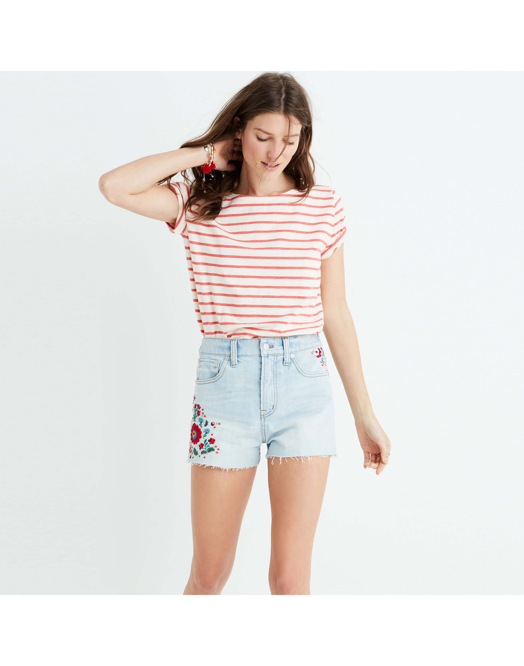 The Perfect Jean Short: Embroidered Edition | Madewell