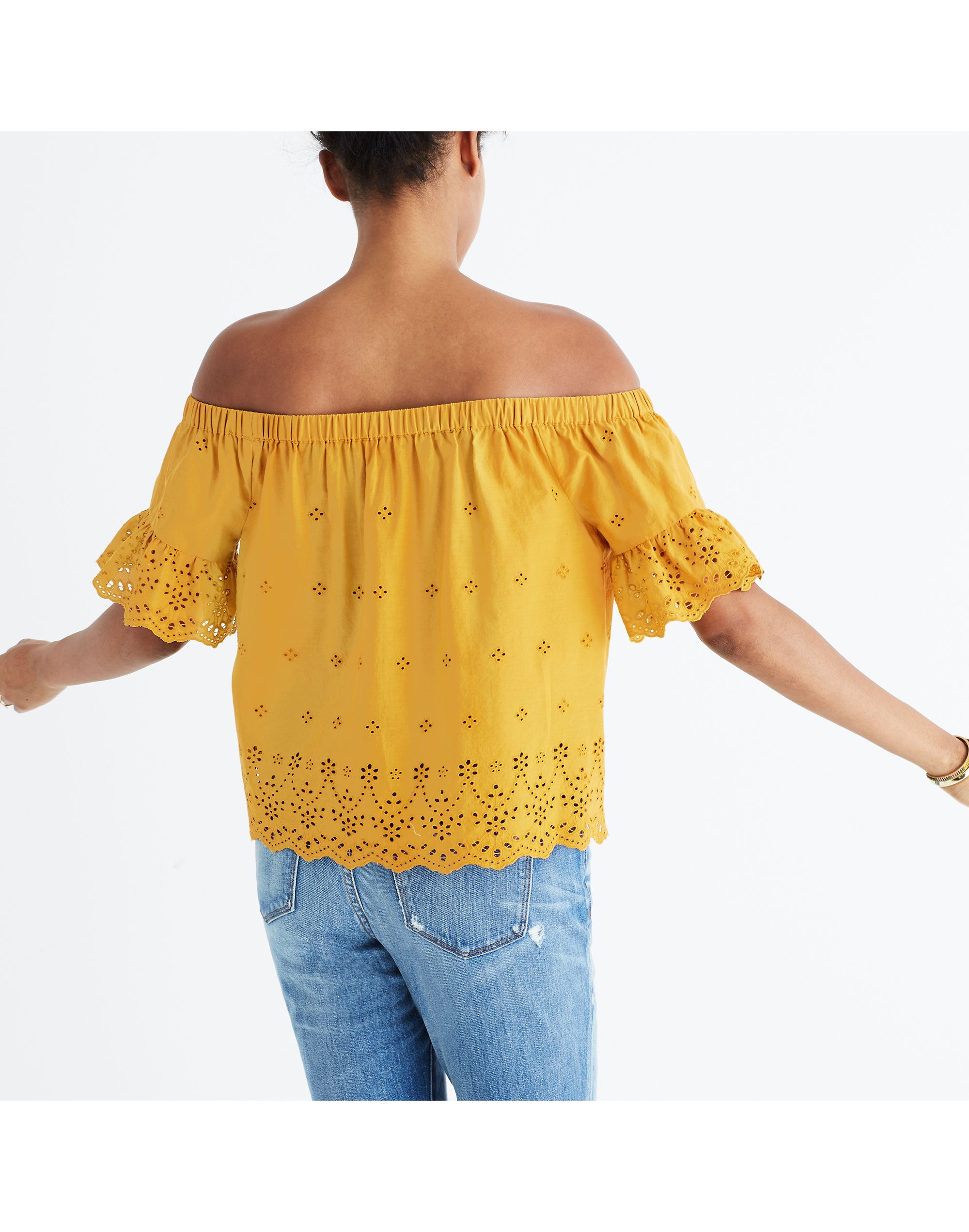 Eyelet Off-the-Shoulder Top | Madewell