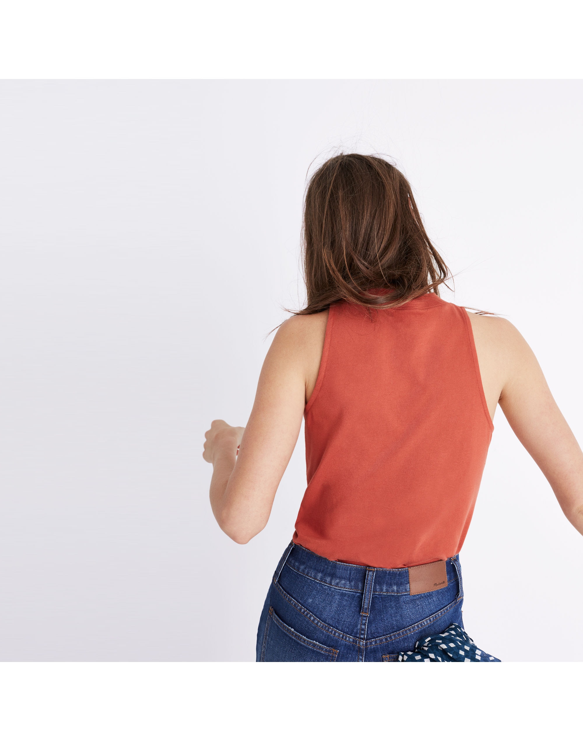 Mockneck Shirttail Tank Top | Madewell