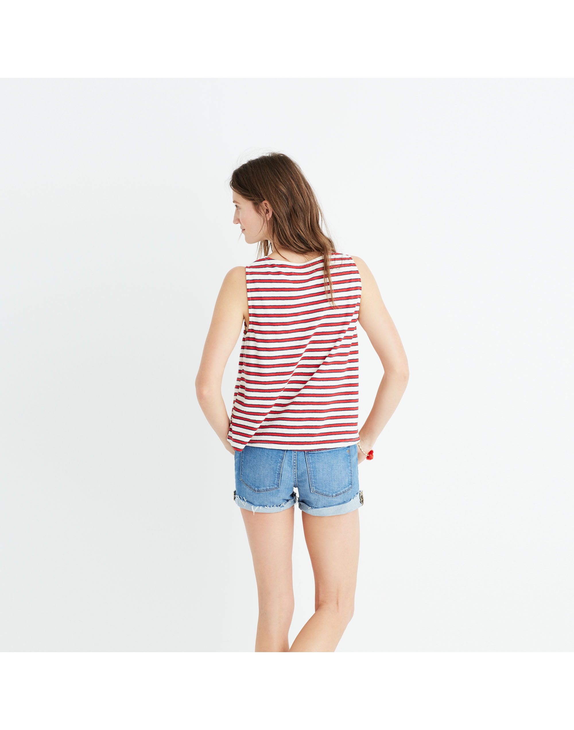 Chevron Stripe Swingy Tank Top | Madewell