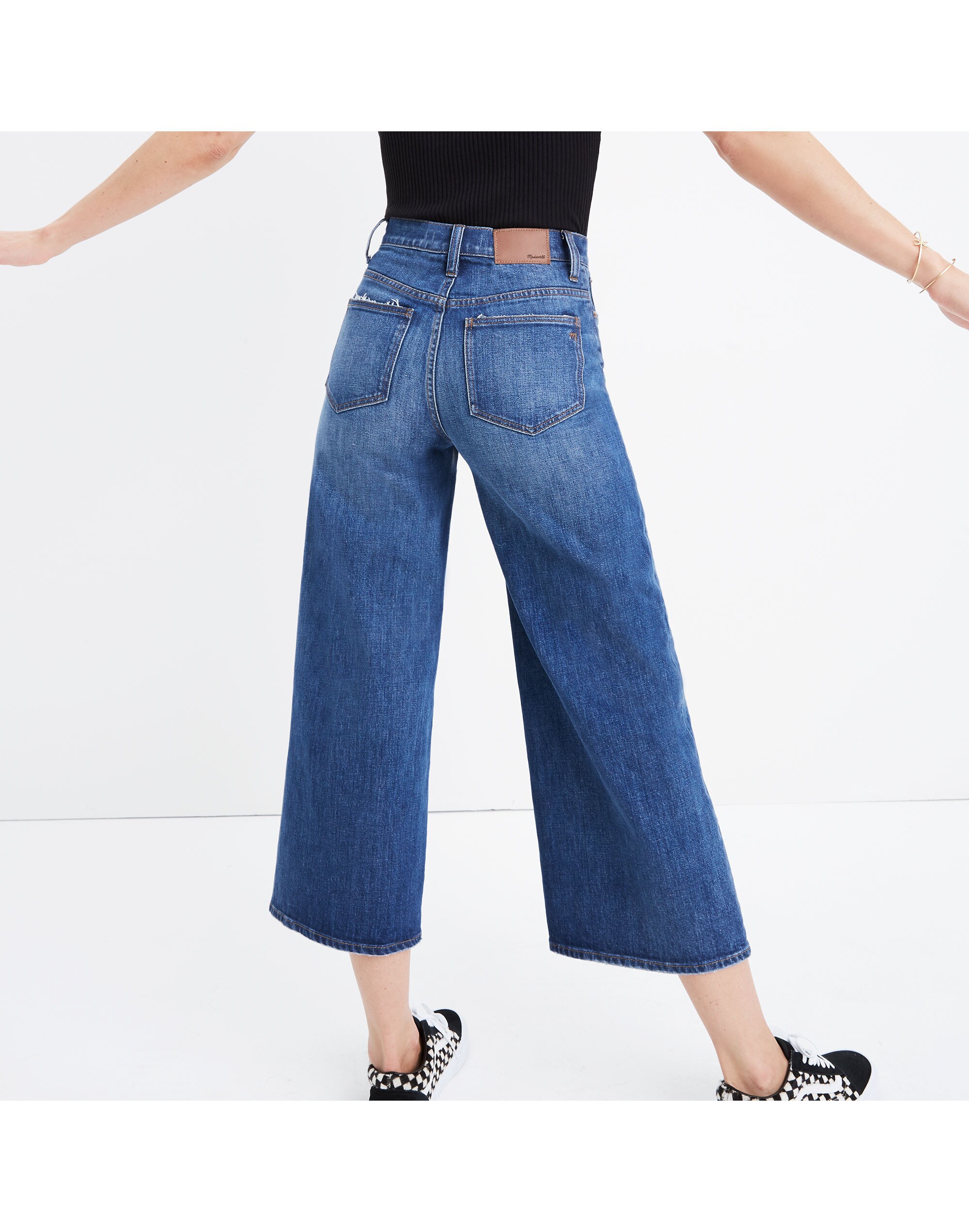 Wide-Leg Crop Jeans Bainbridge Wash | Madewell