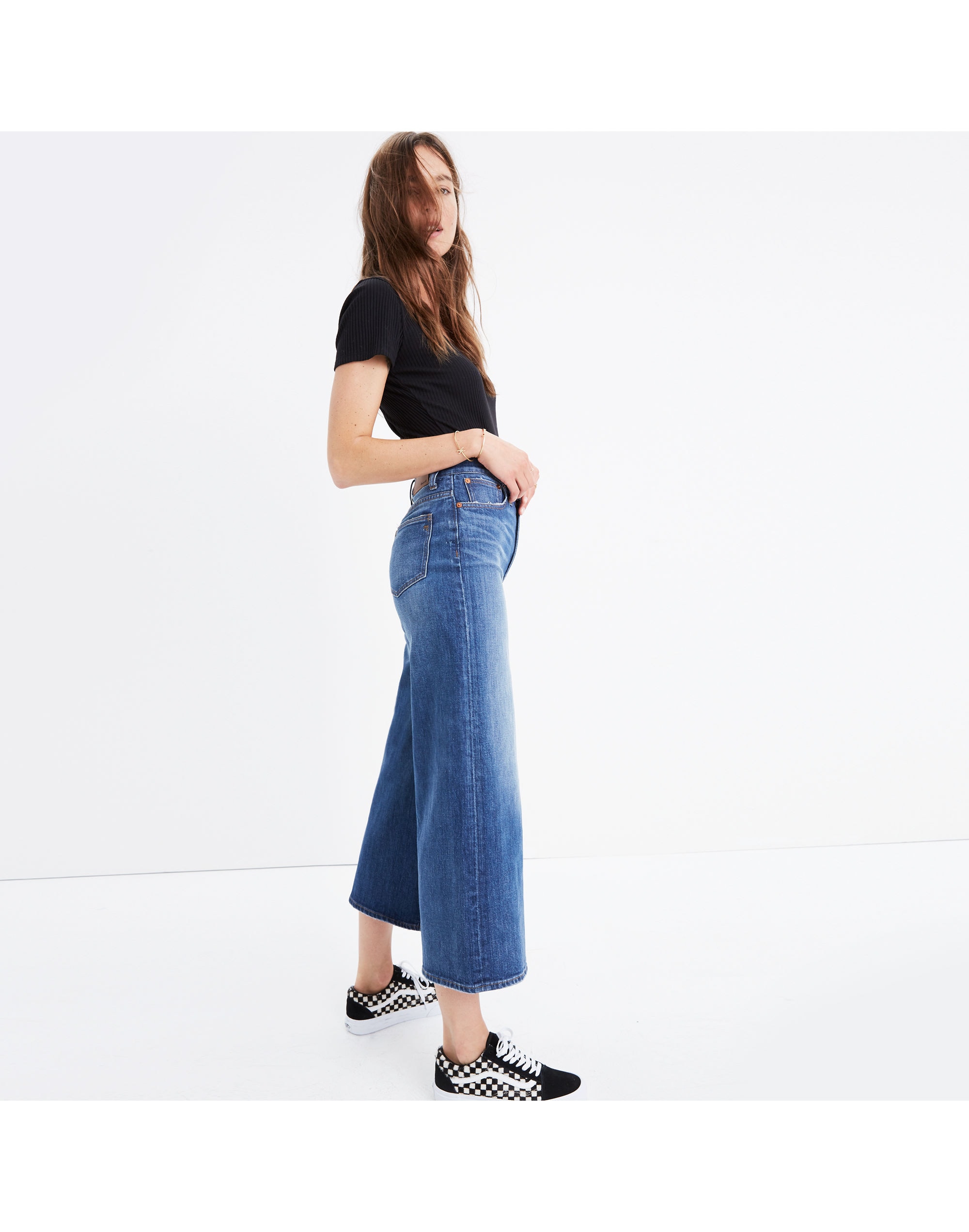 Wide-Leg Crop Jeans Bainbridge Wash | Madewell