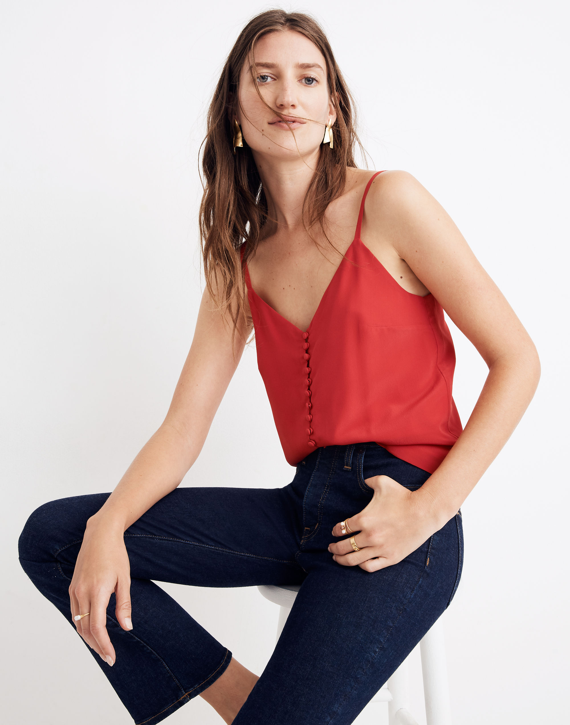 Silk Button-Down Cami | Madewell