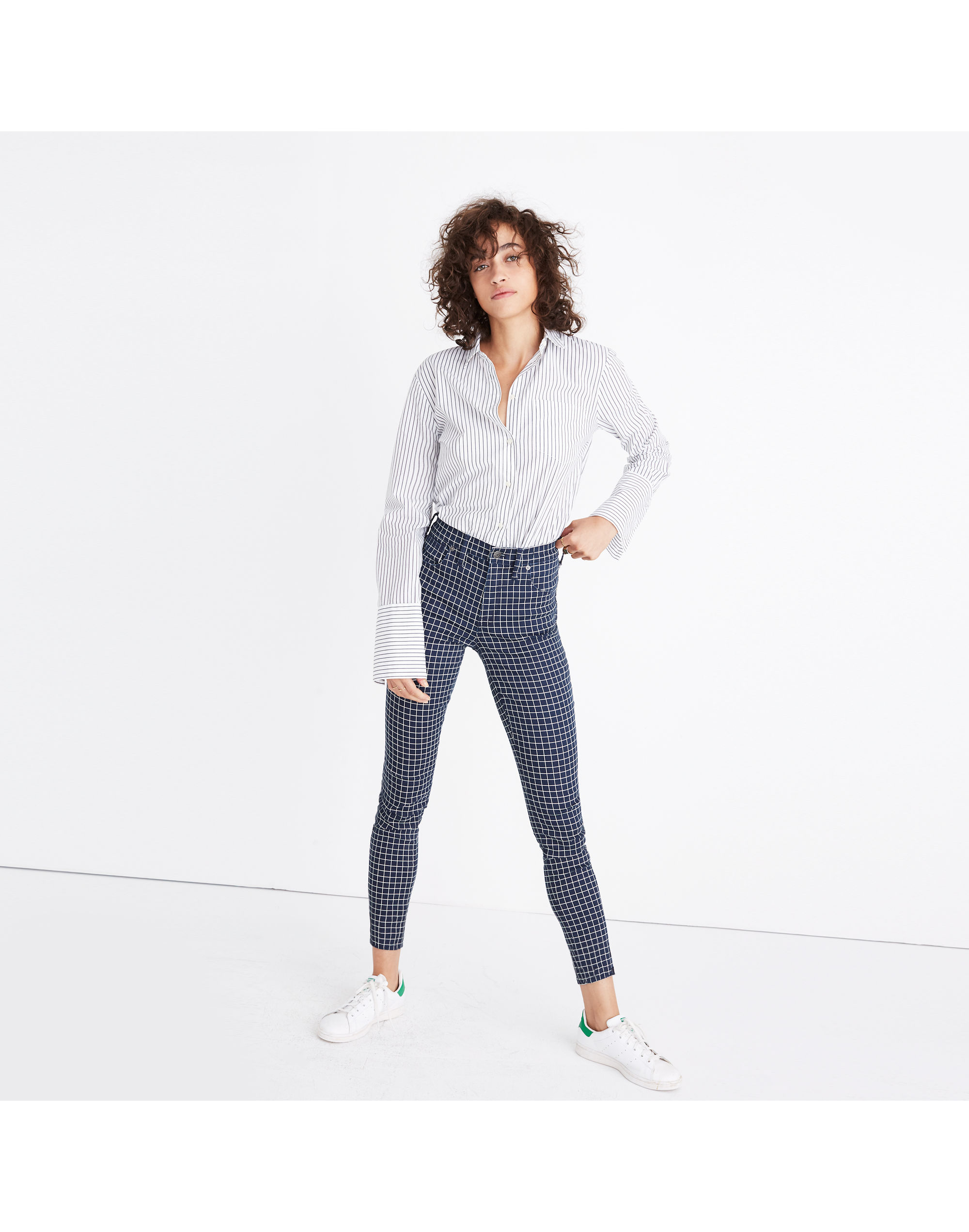 9" High-Rise Skinny Jeans: Windowpane Edition | Madewell