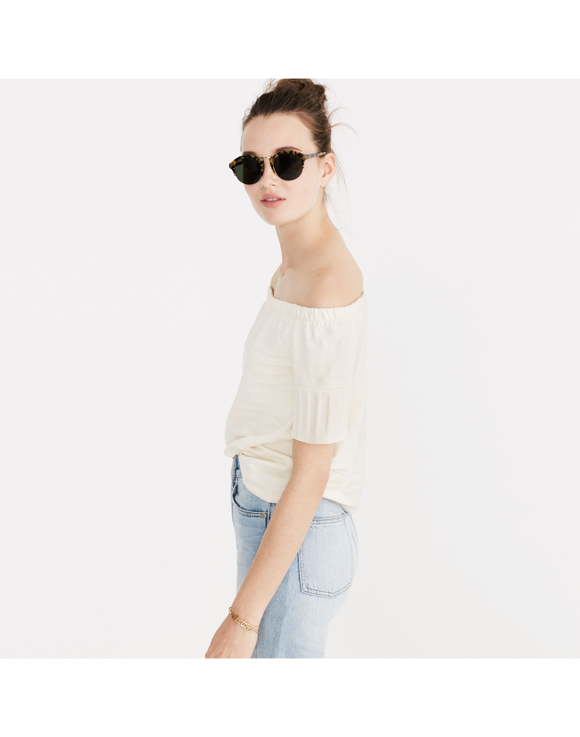 Off-the-Shoulder Texture Top | Madewell