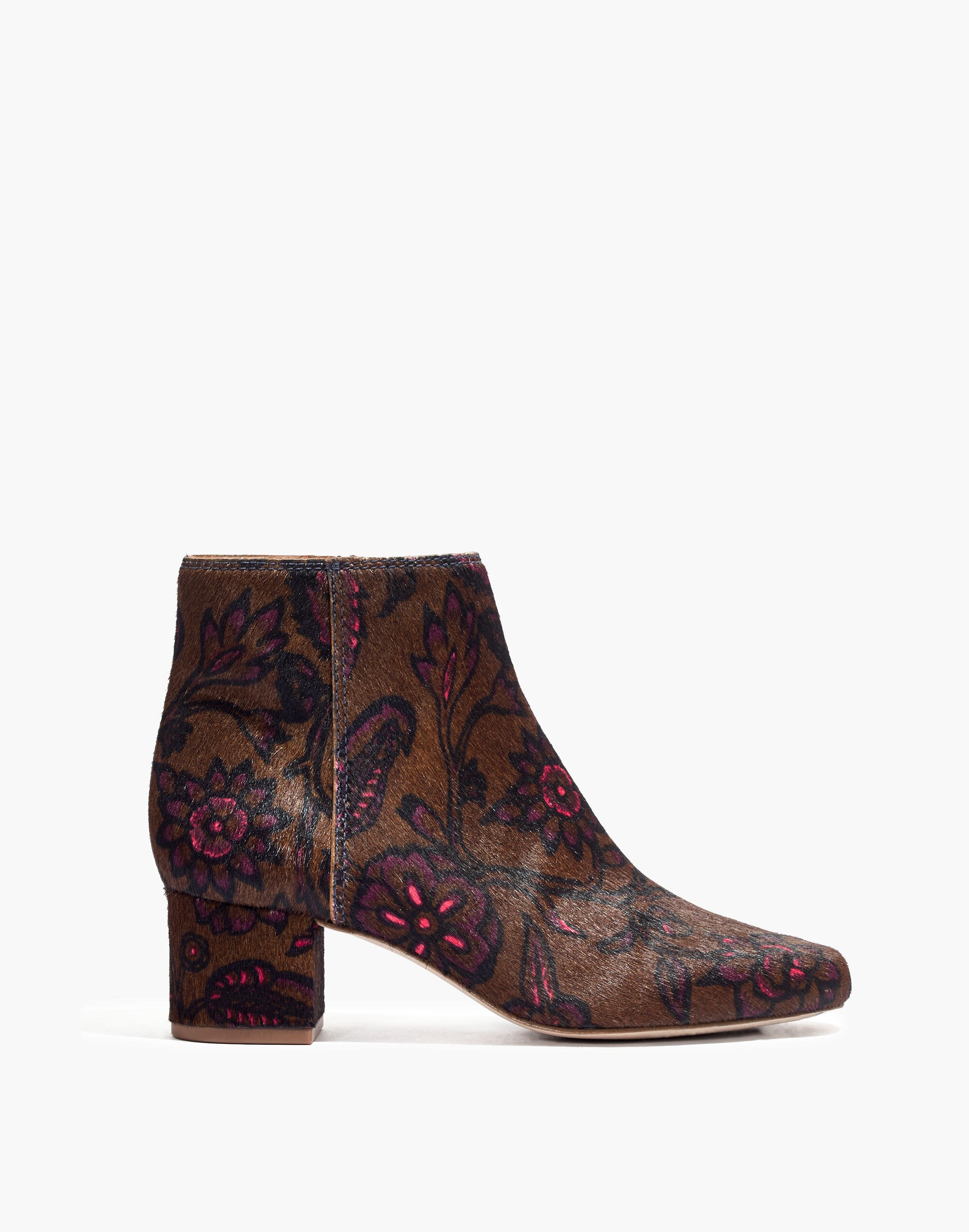 The Margot Boot in Floral Calf Hair