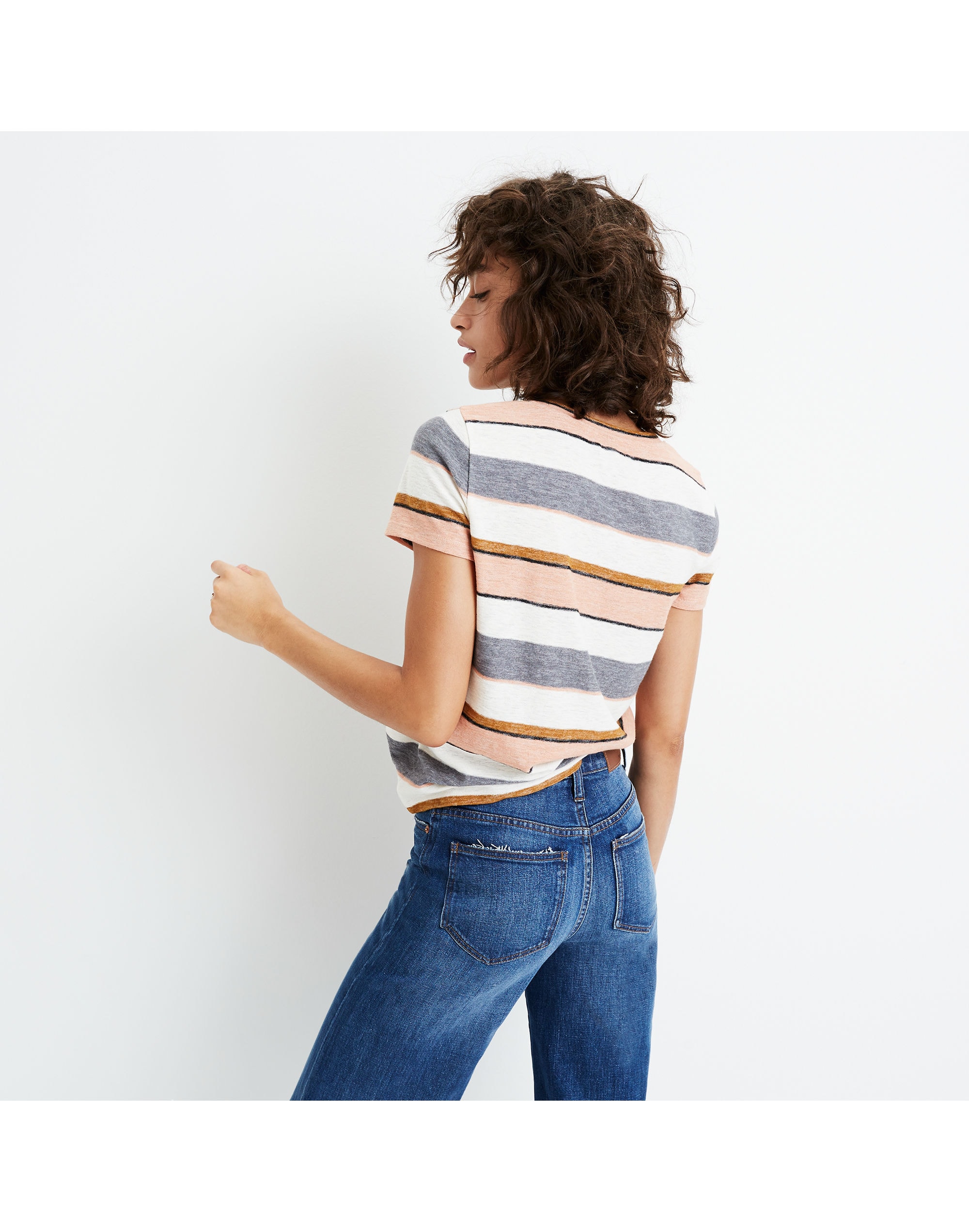 Alto Scoop Tee Eller Stripe | Madewell