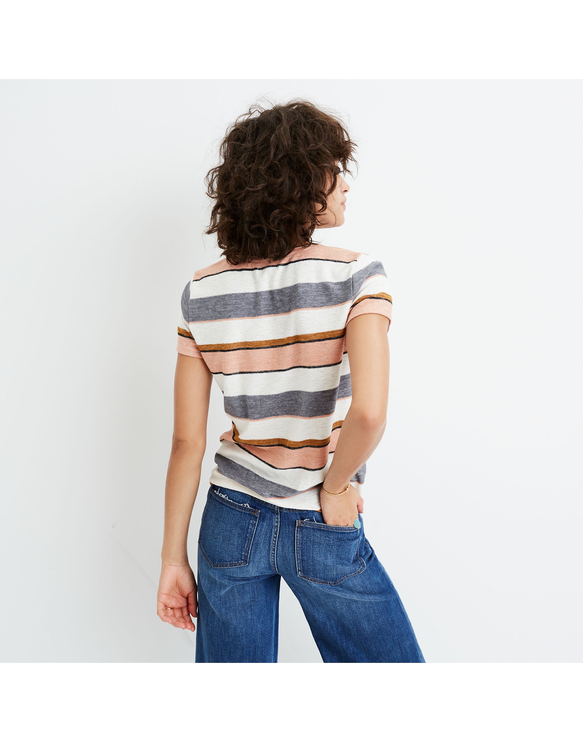 Alto Scoop Tee Eller Stripe | Madewell