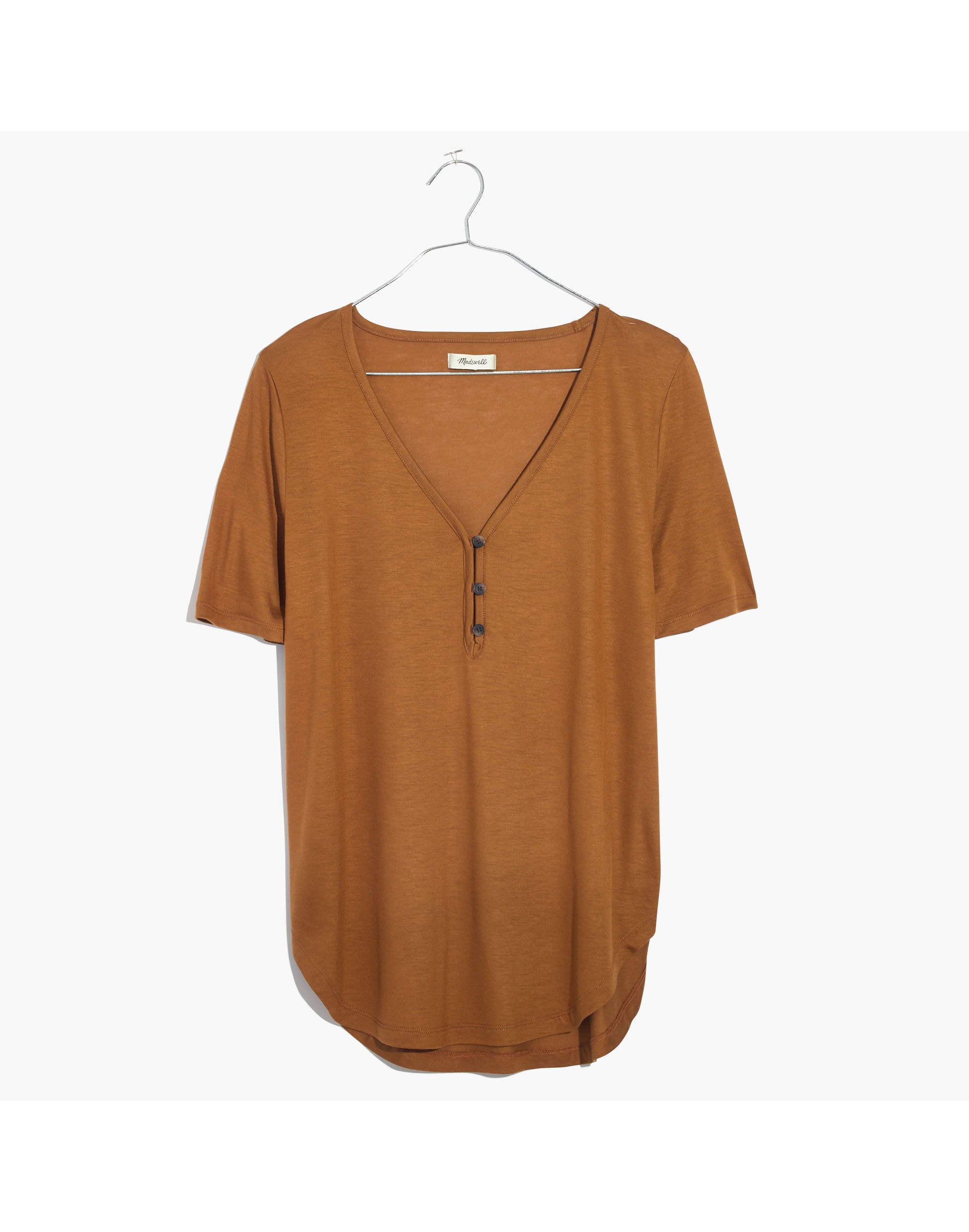 Drapey Henley Tee | Madewell