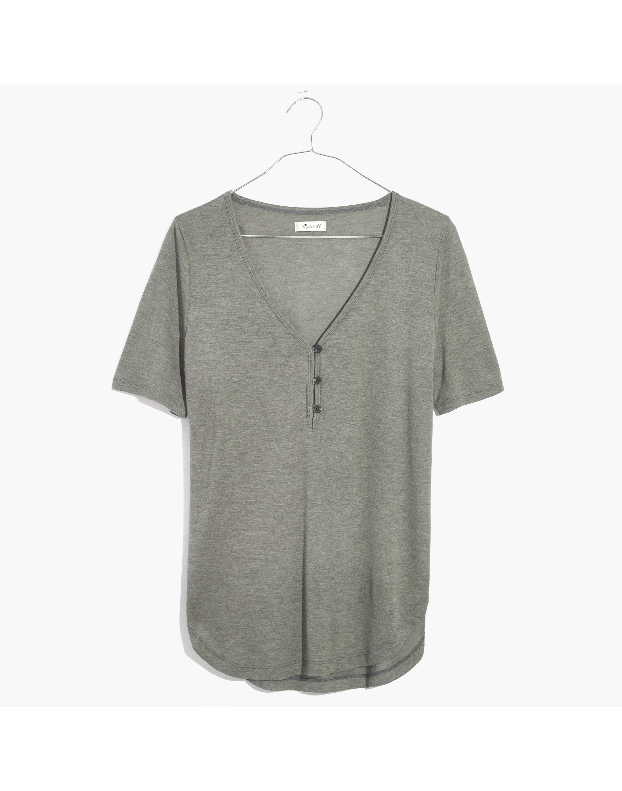 Drapey Henley Tee | Madewell