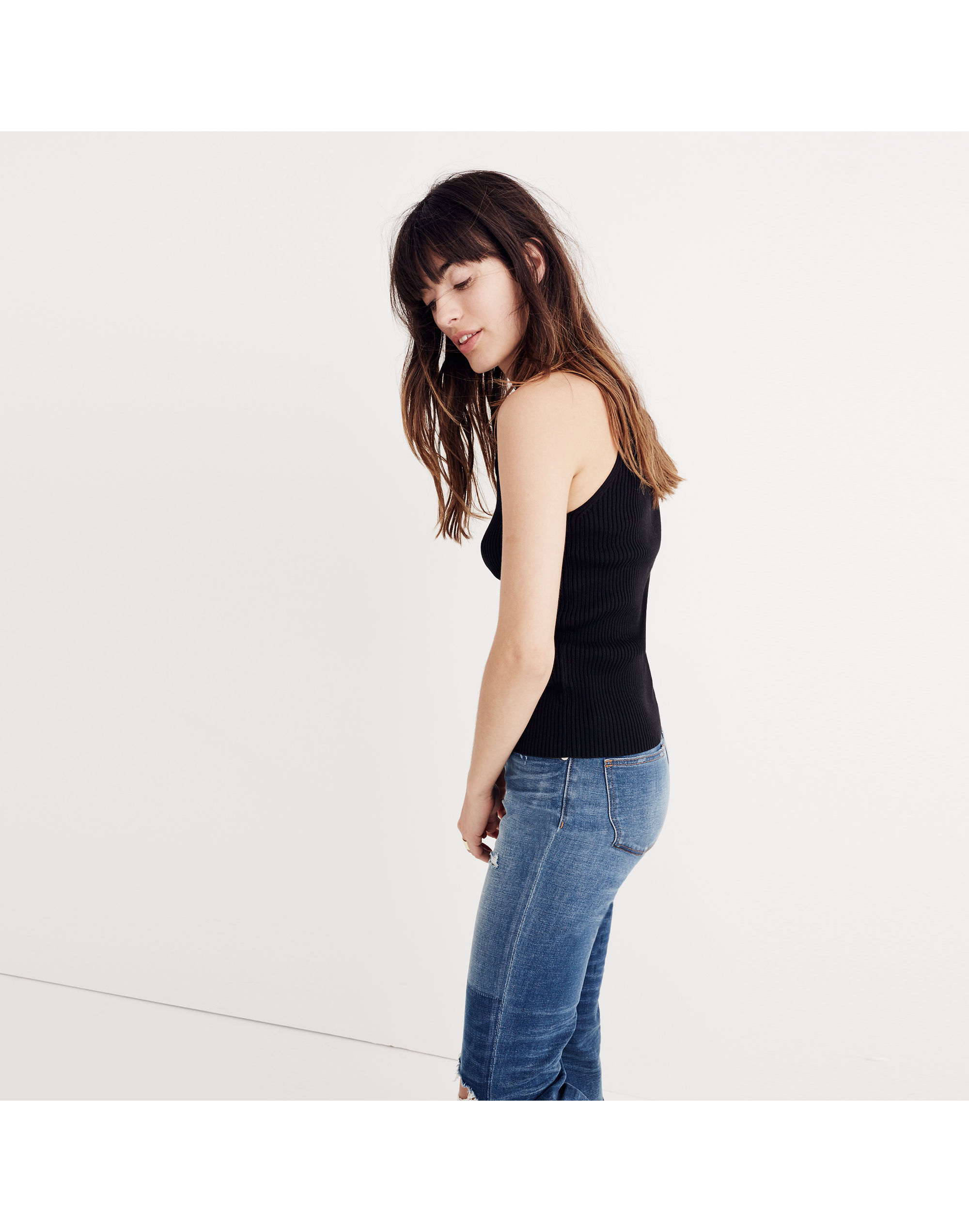 Slim Mockneck Sweater Tank | Madewell