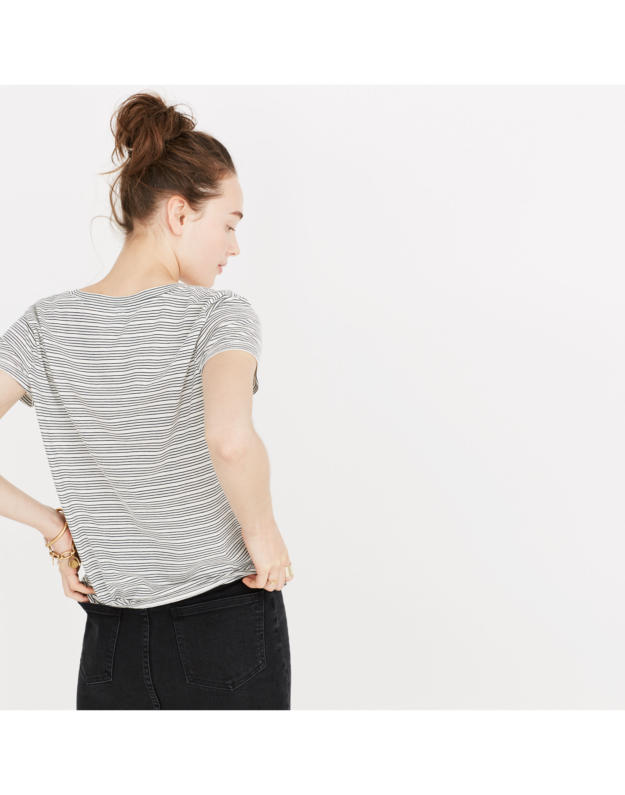 Alto Scoop Tee in Jonze Stripe | Madewell