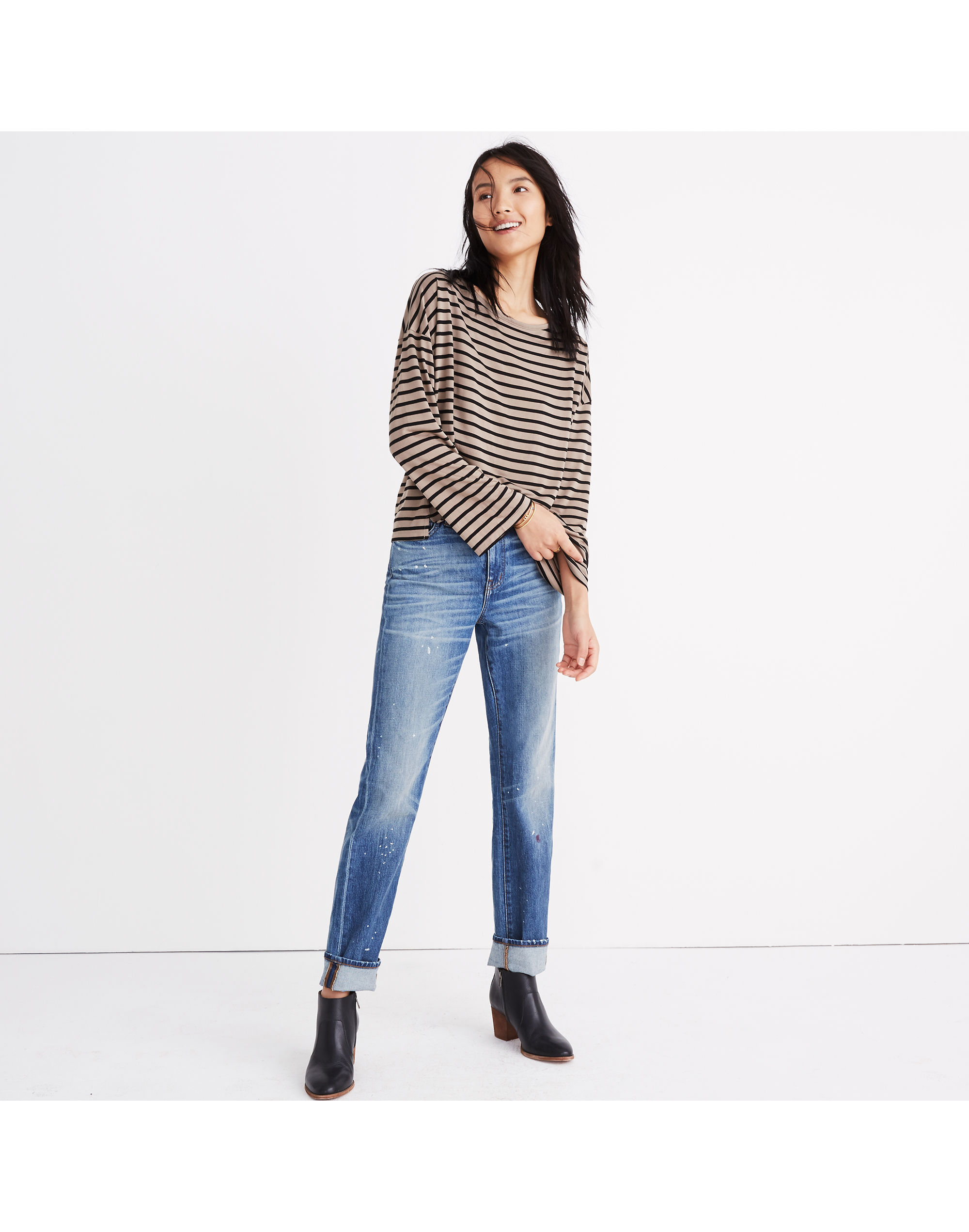 Libretto Wide-Sleeve Top in Stripe | Madewell