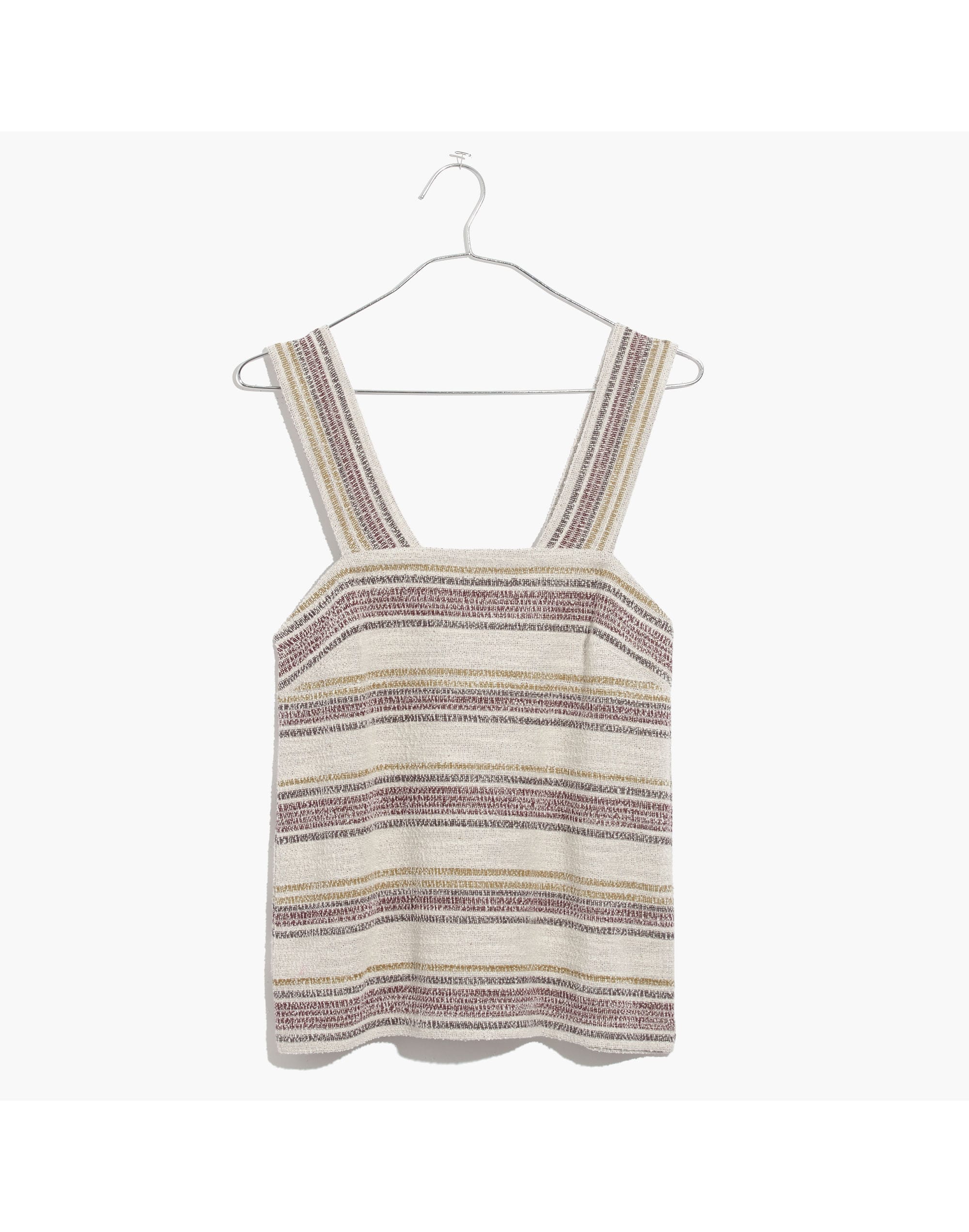 Apron Button-Back Tank Top in Stripe | Madewell