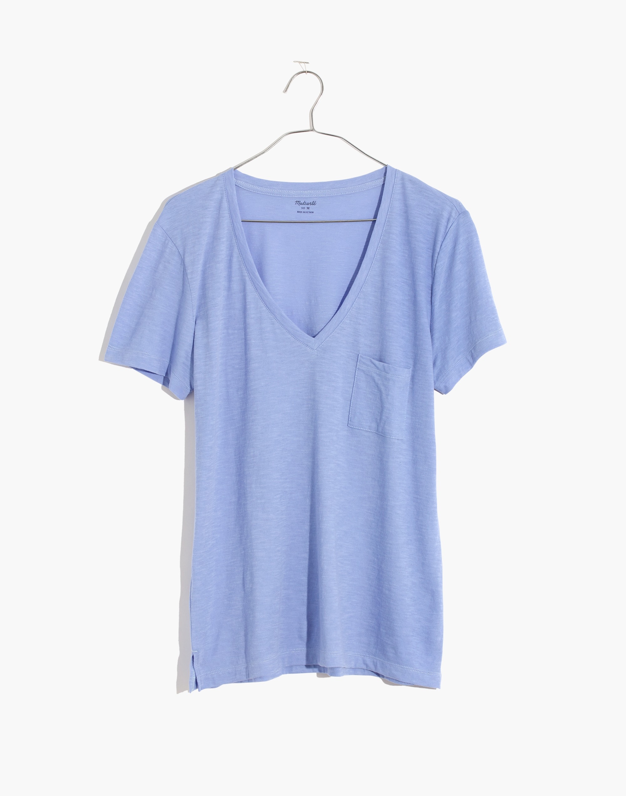 Whisper Cotton V-Neck Pocket Tee | Madewell