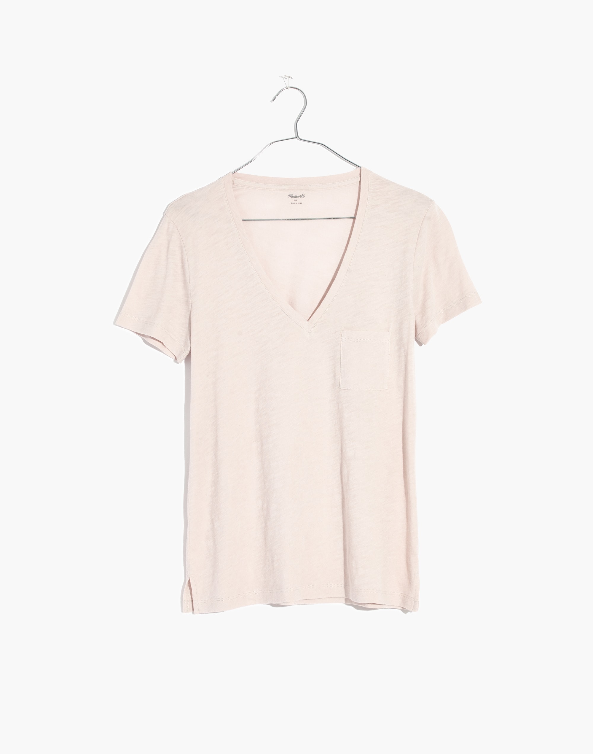 Whisper Cotton V-Neck Pocket Tee | Madewell