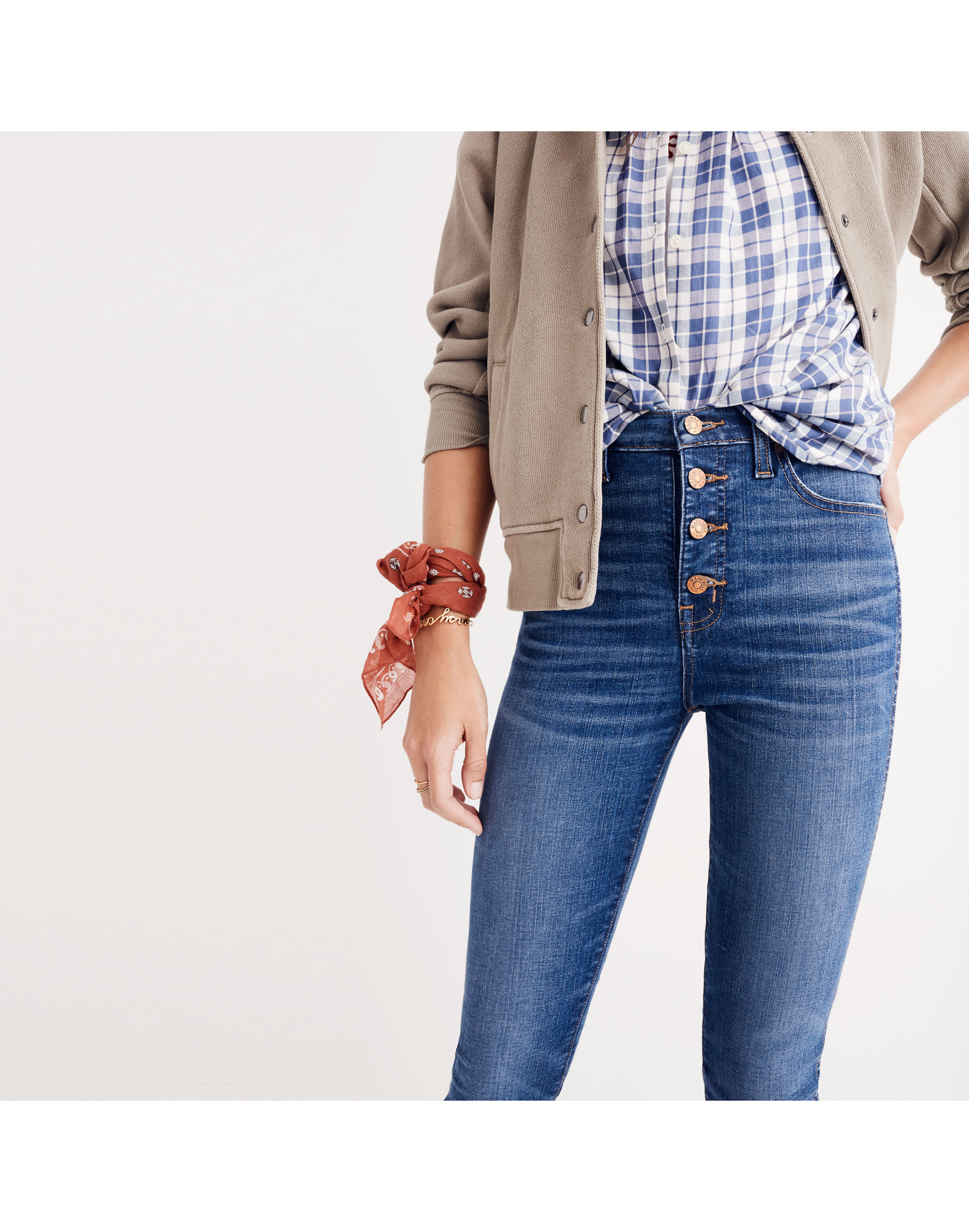 10" High-Rise Skinny Jeans: Chewed-Hem Edition | Madewell