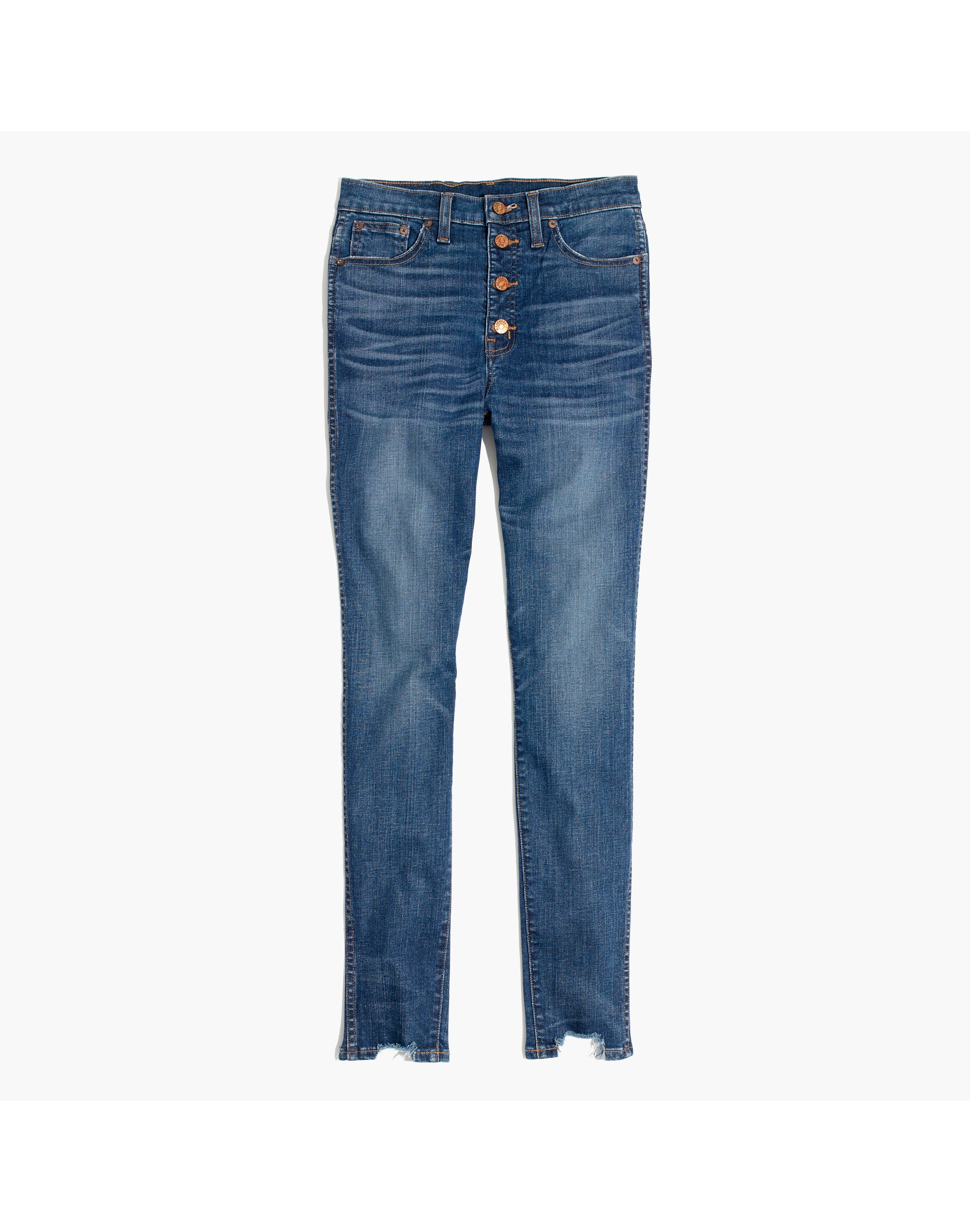 10" High-Rise Skinny Jeans: Chewed-Hem Edition | Madewell