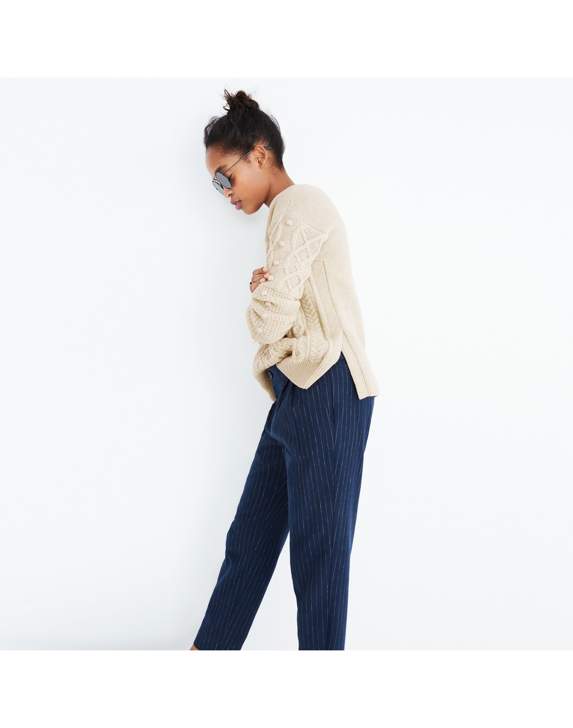 Open-Side Bobble Pullover Sweater | Madewell