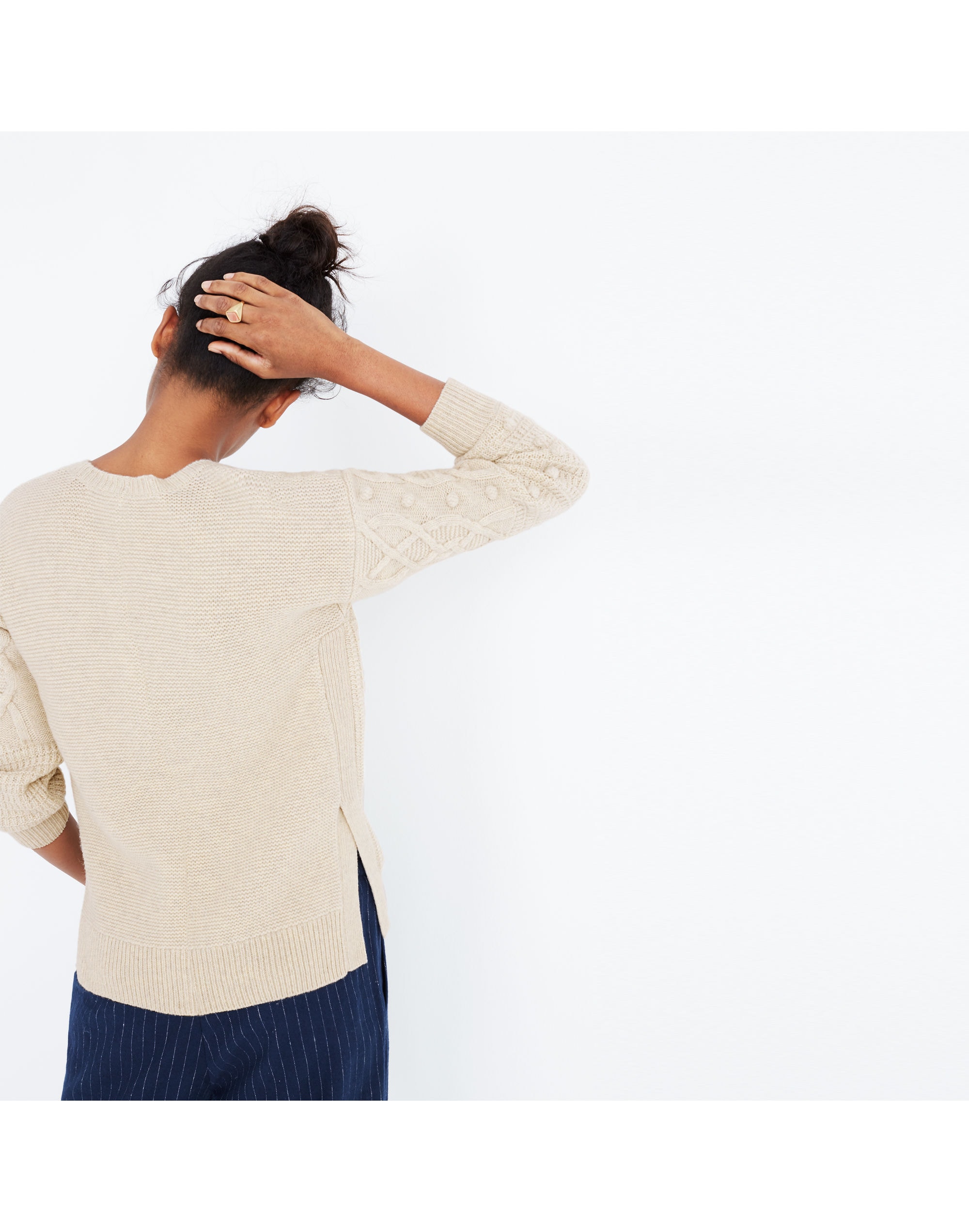 Open-Side Bobble Pullover Sweater | Madewell