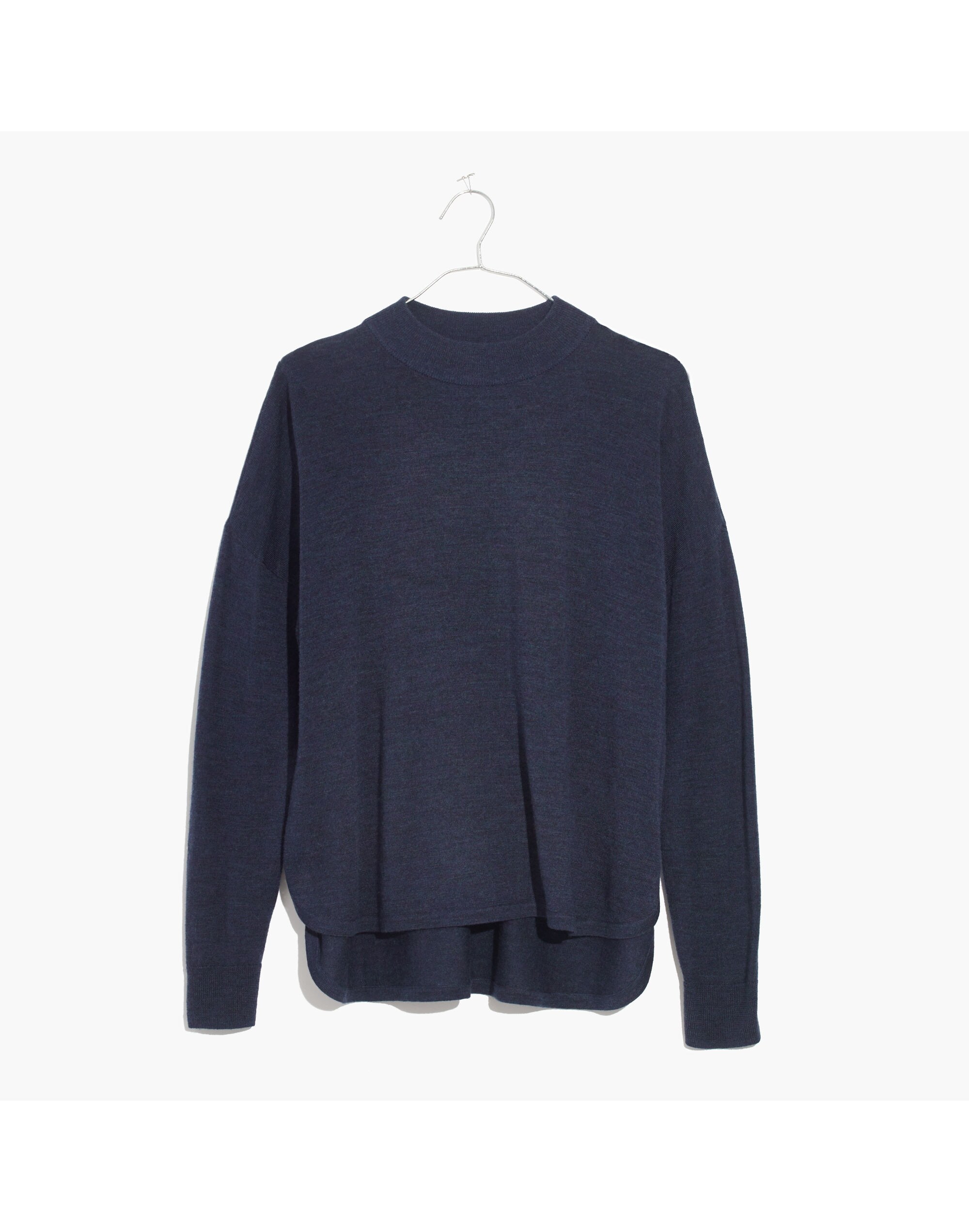 Mockneck Boxy Pullover Sweater | Madewell