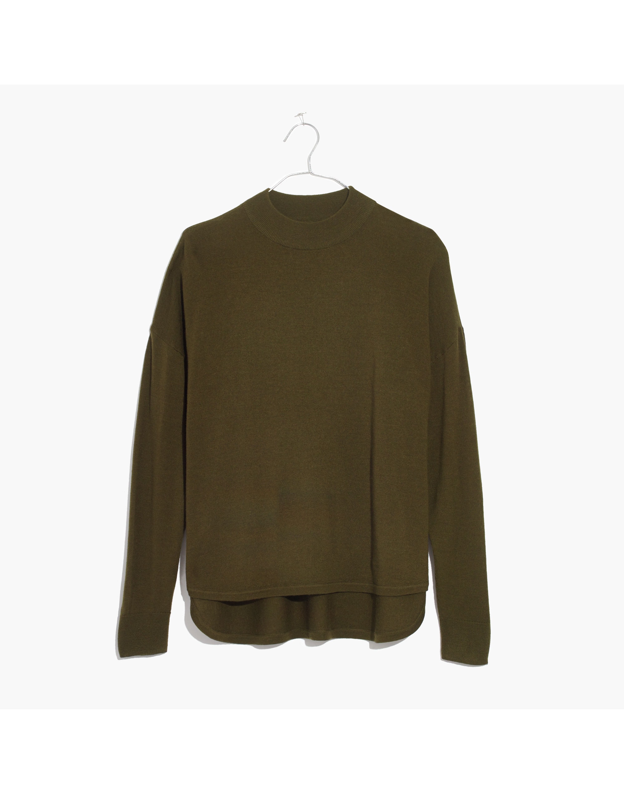 Mockneck Boxy Pullover Sweater | Madewell