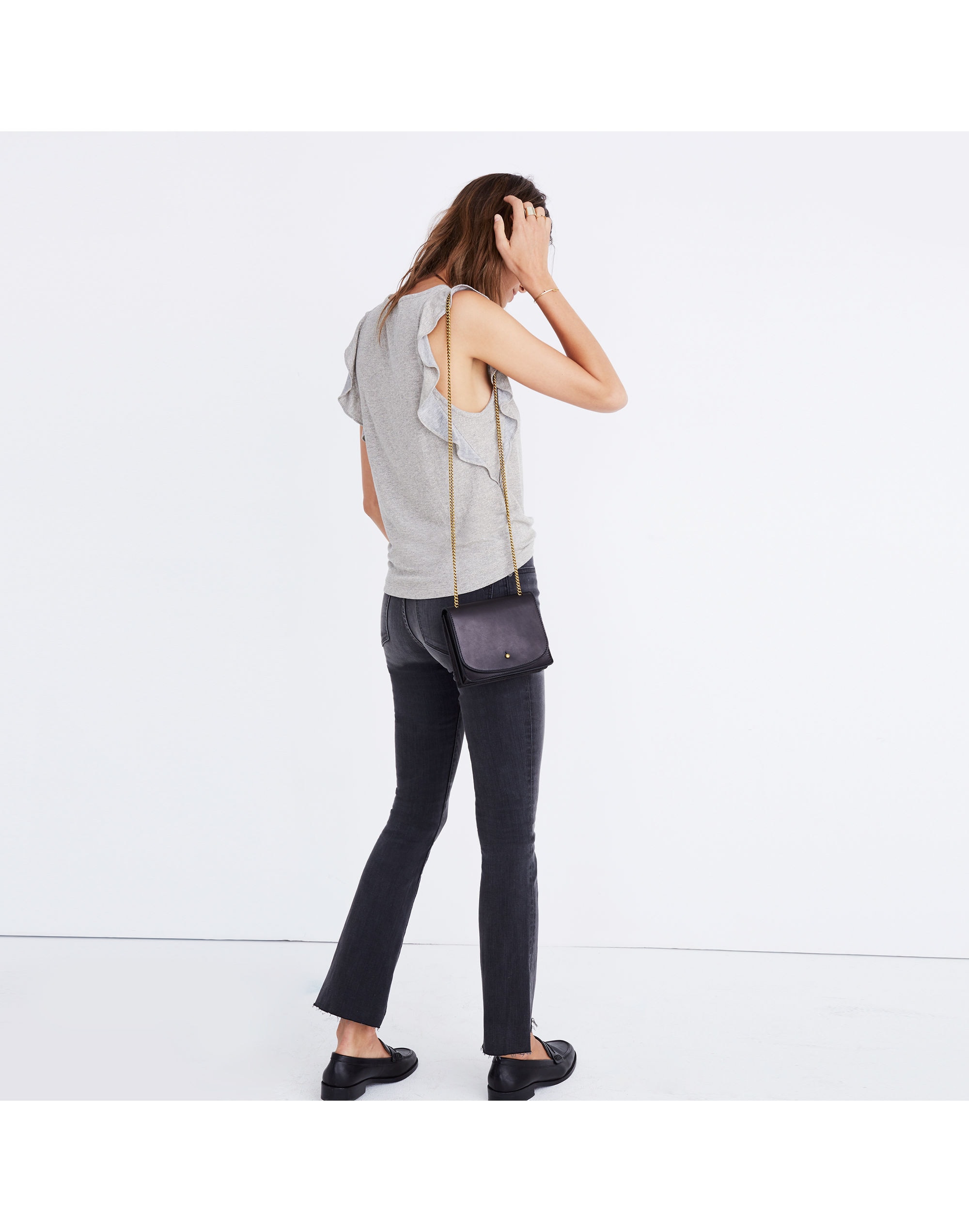 Metallic Ruffle Tank Top | Madewell