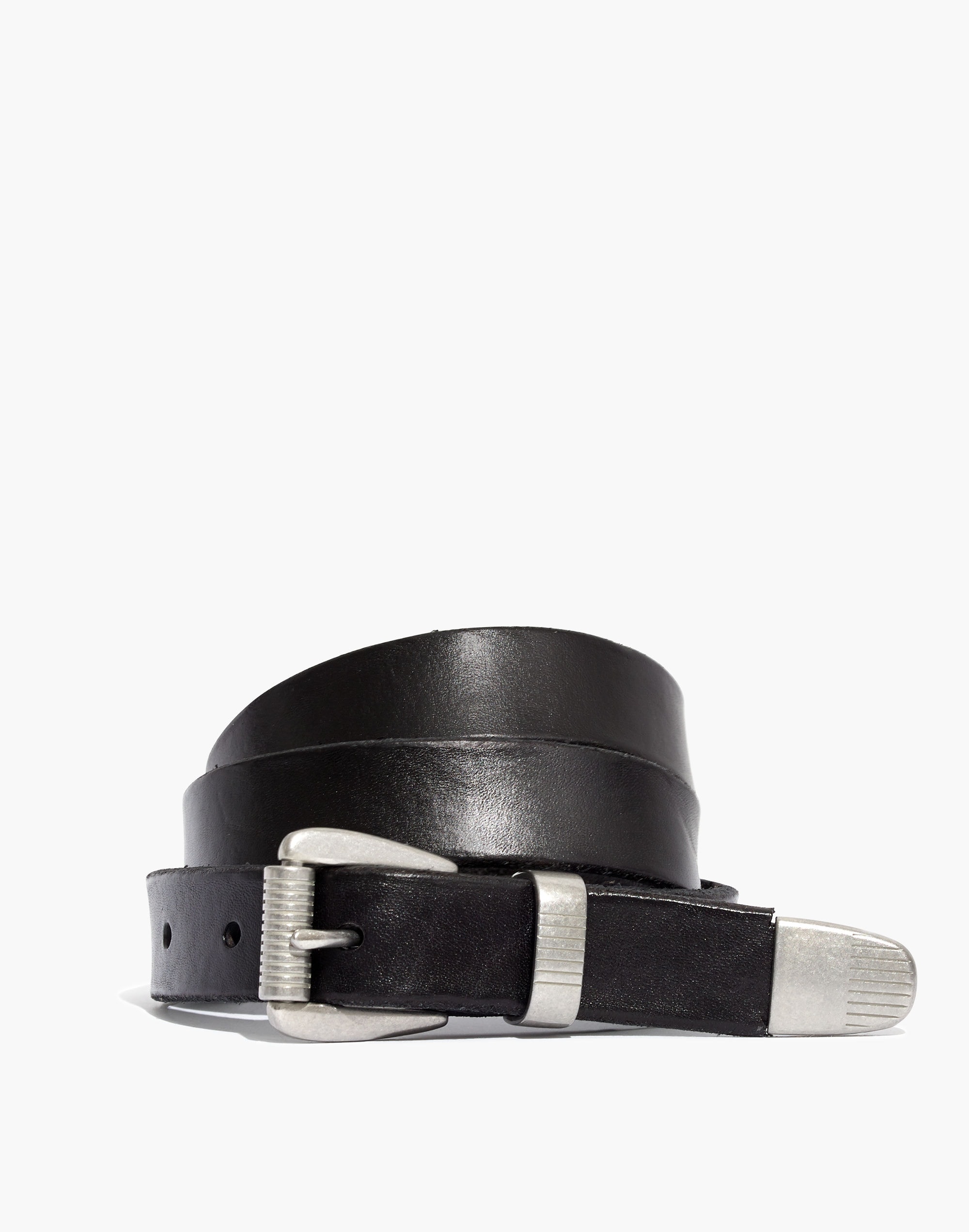 Women's Leather Three-Piece Belt | Madewell
