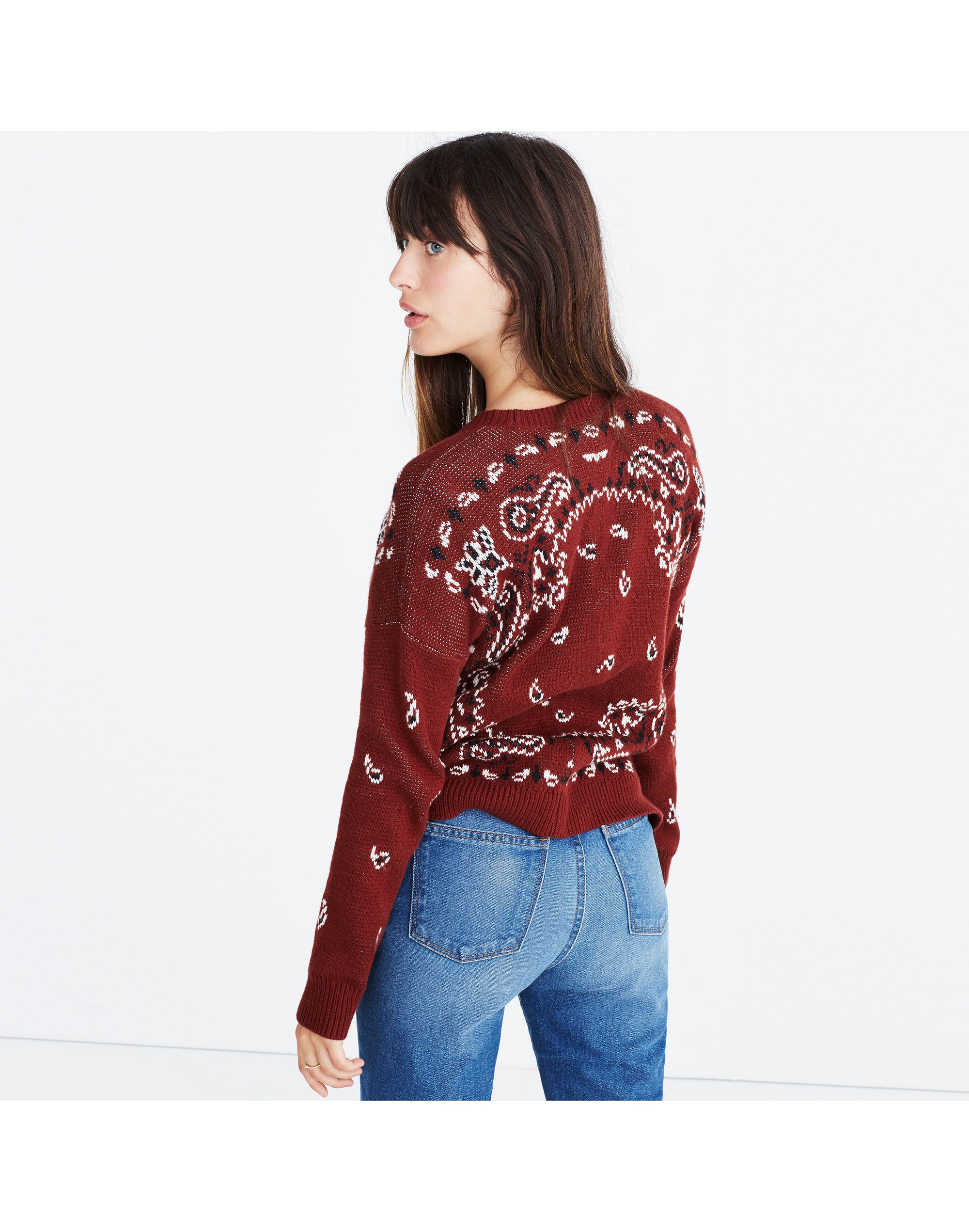 Bandana Pullover Sweater | Madewell