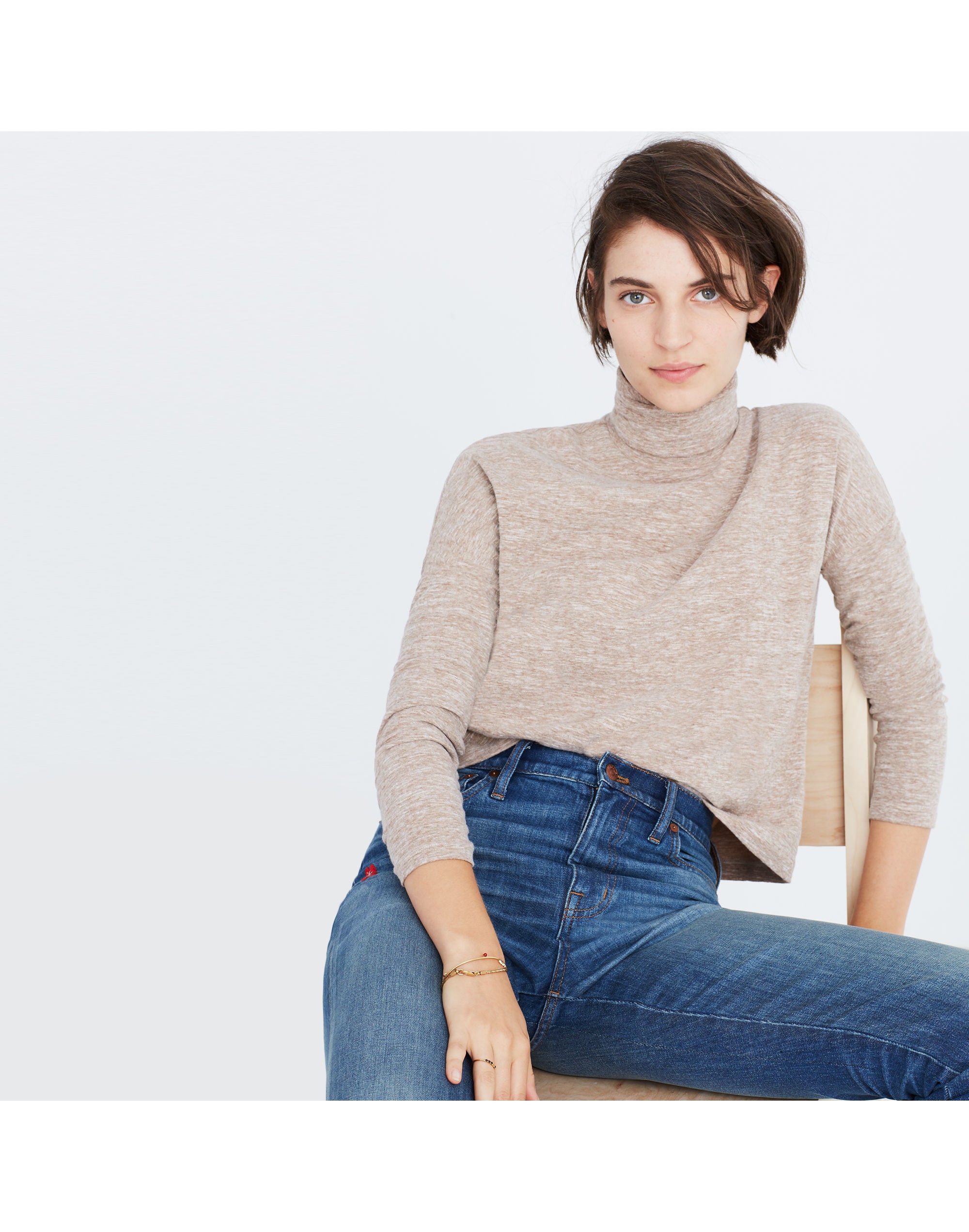 Boxy Turtleneck Top | Madewell