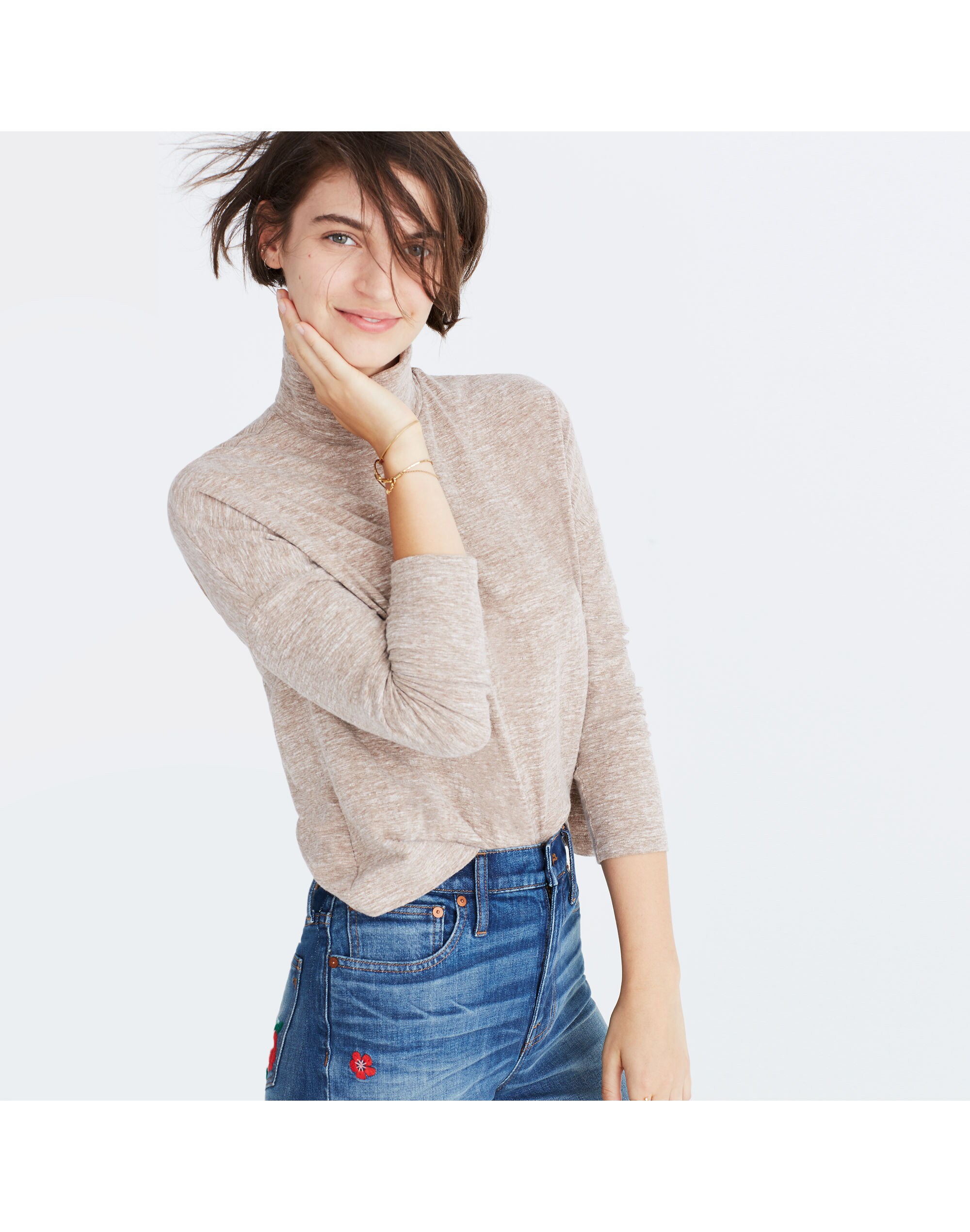 Boxy Turtleneck Top | Madewell