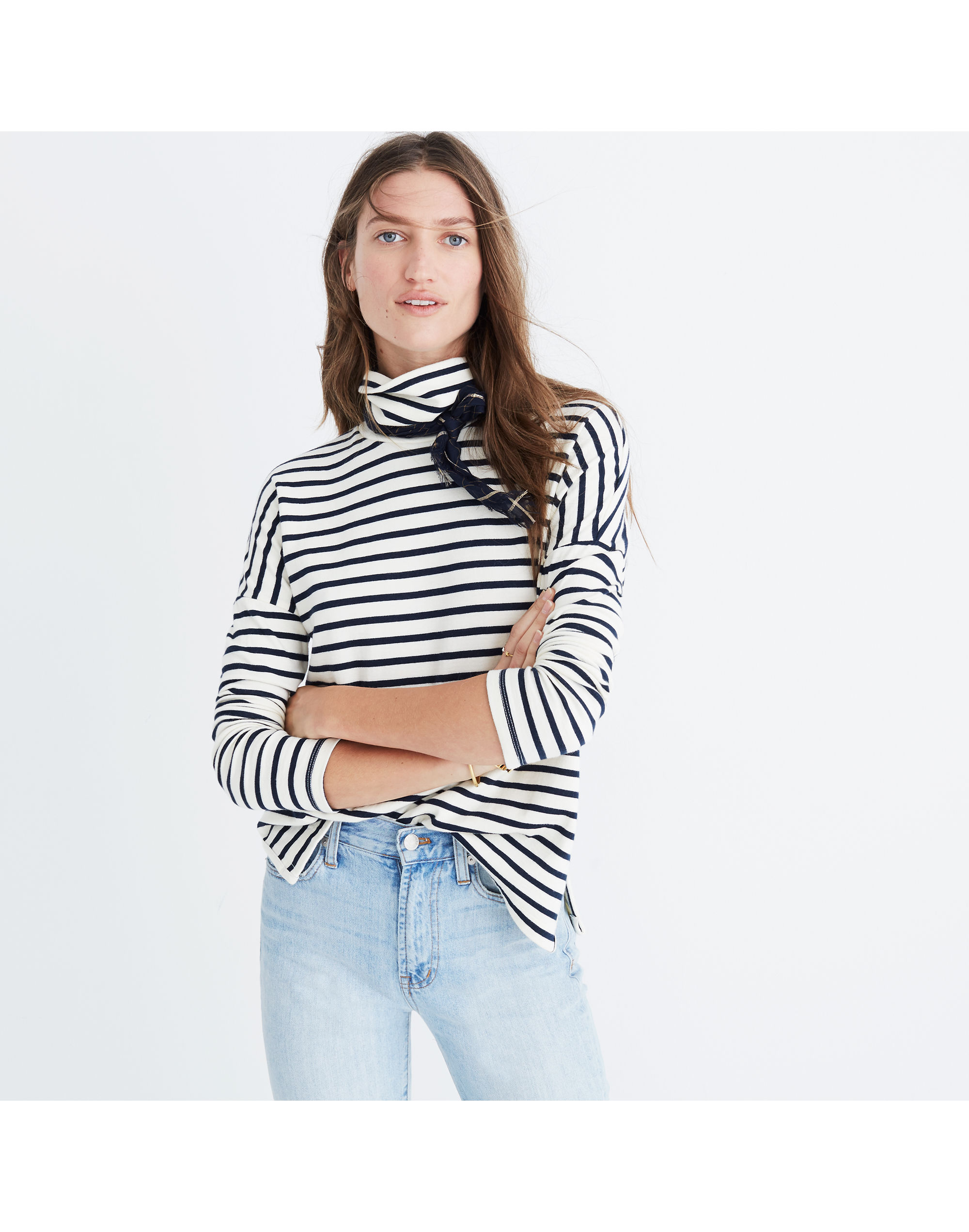 Sailor Stripe Turtleneck Top | Madewell