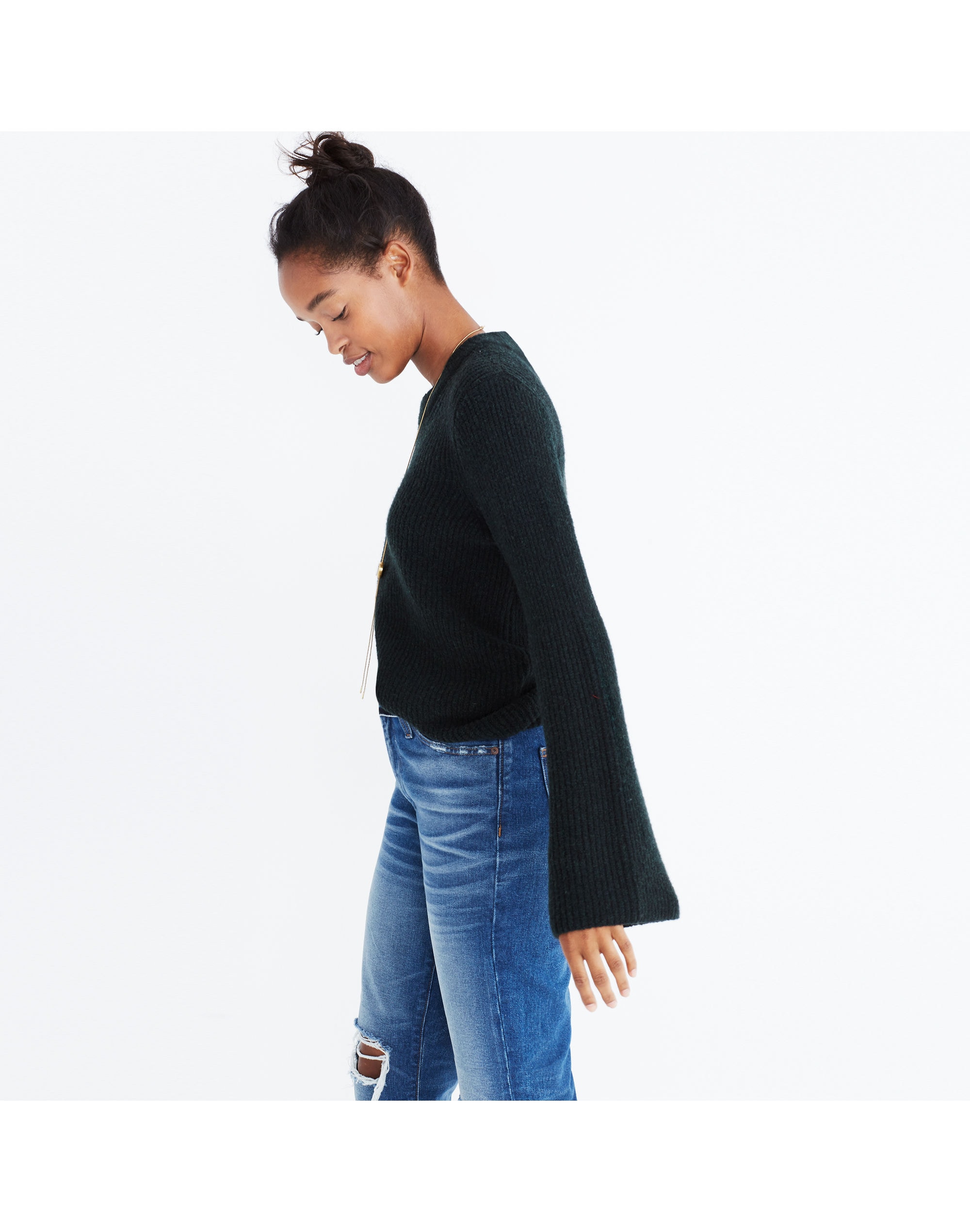 Bell-Sleeve Pullover Sweater | Madewell