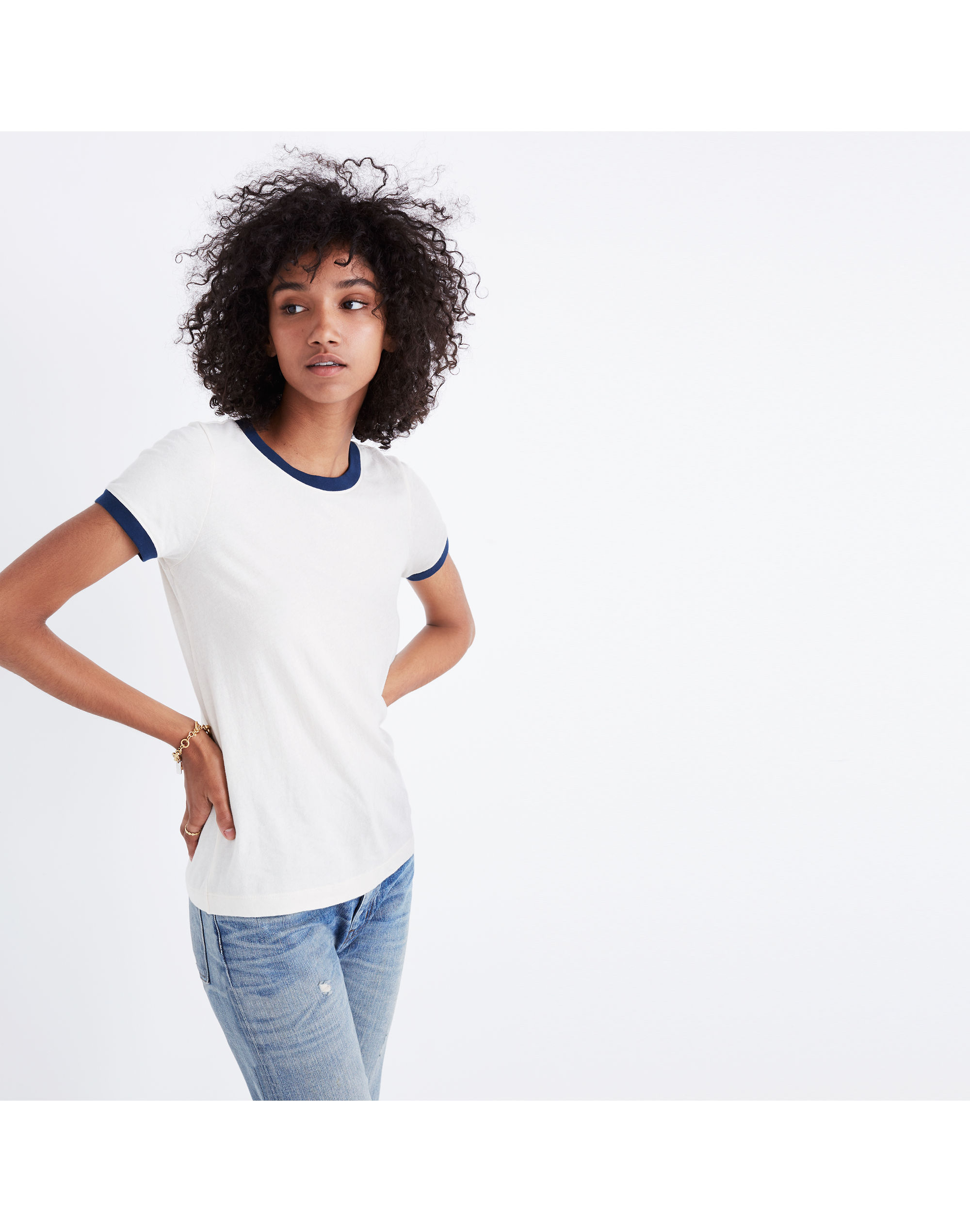 Rivet & Thread Ringer Tee in Vintage Linen | Madewell