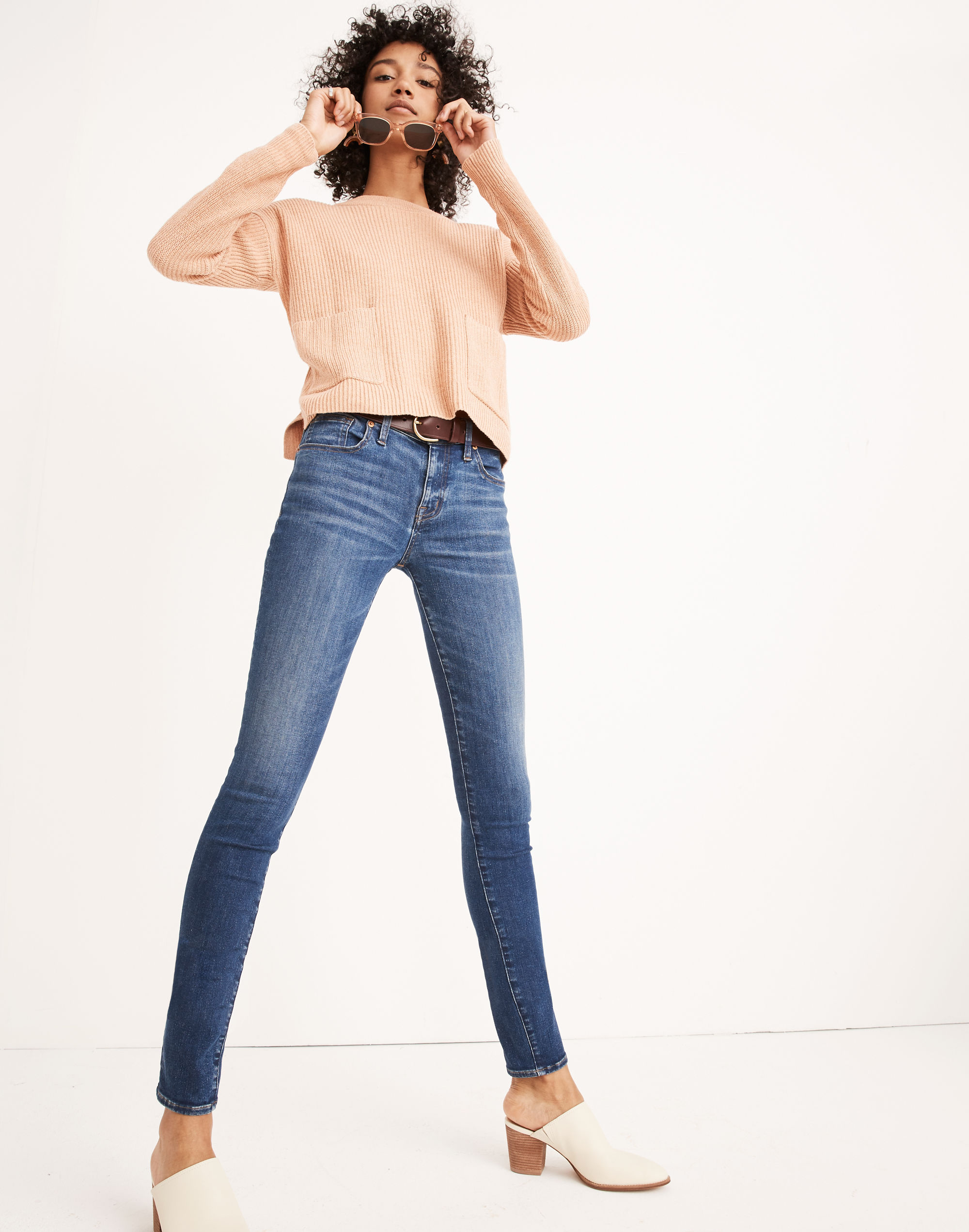 Petite 8" Skinny Jeans in Ames Wash | Madewell