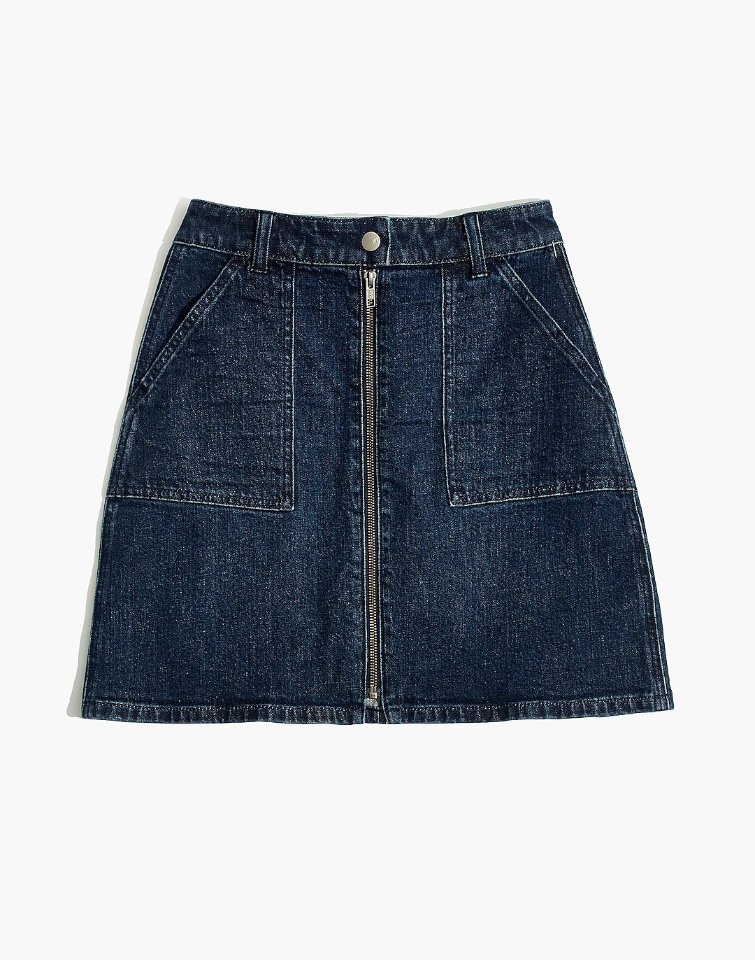 Women's Denim Utility Zip Skirt | Madewell