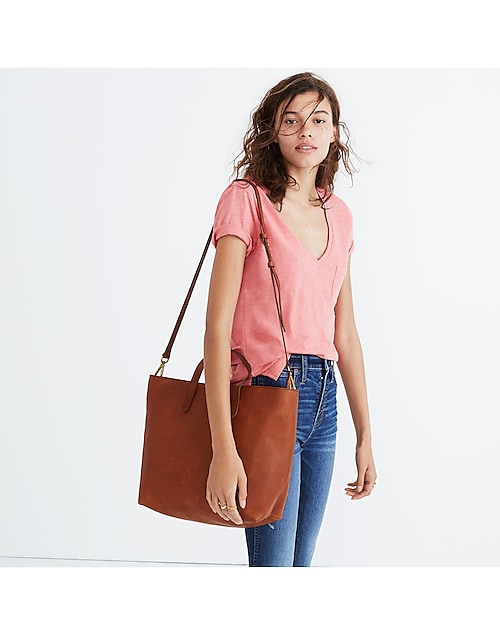  Madewell Women's The Transport Tote, English Saddle, Tan,  Brown, One Size : Clothing, Shoes & Jewelry
