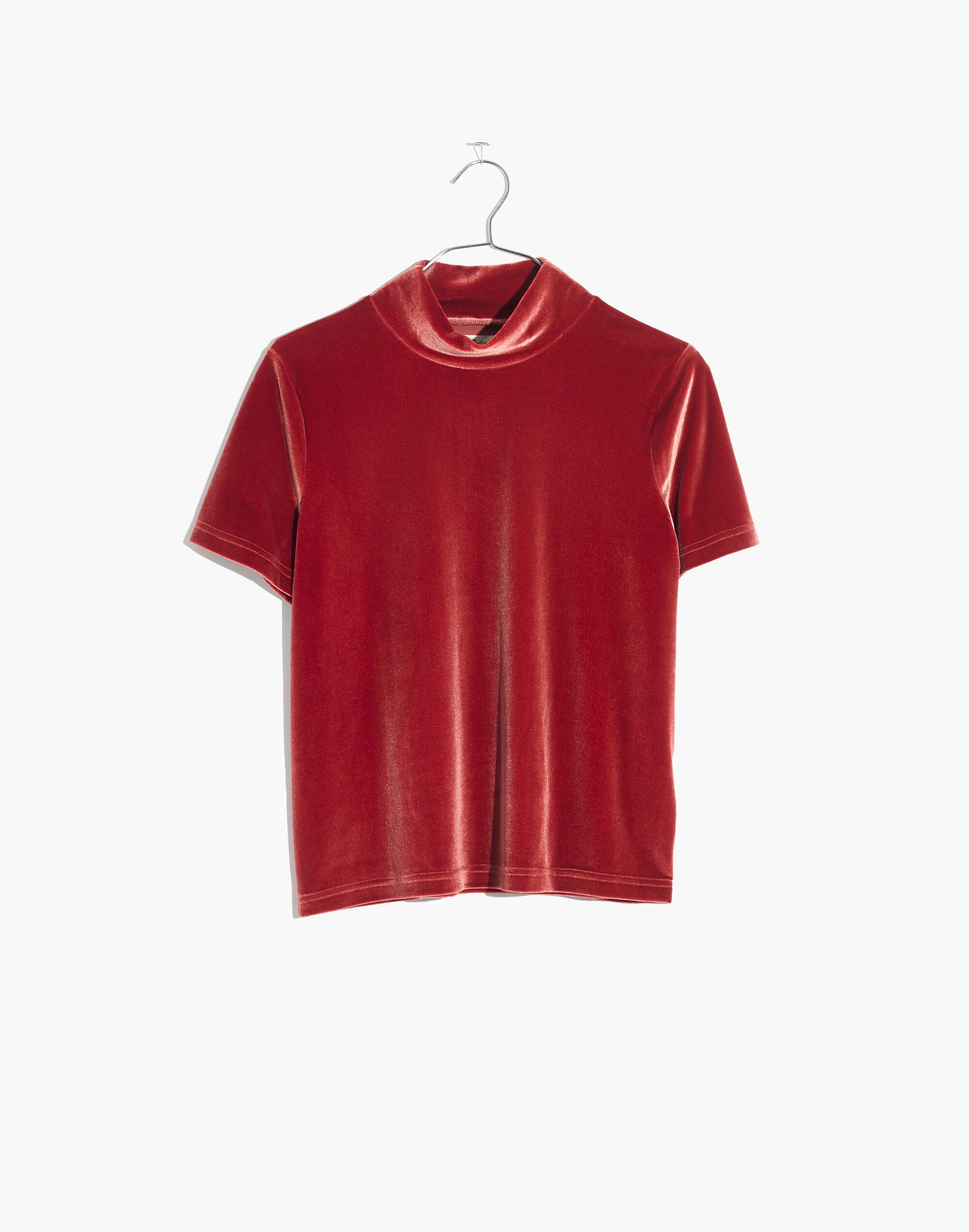 Velvet Mockneck Tee | Madewell